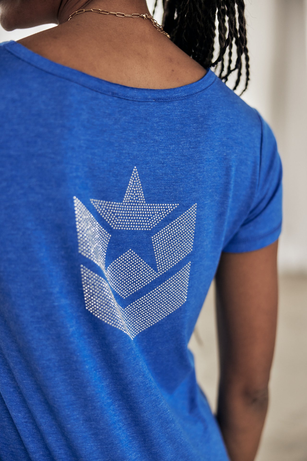 T-shirt logo en strass Femme Tarissa Icon princess blue | Freeman T. Porter