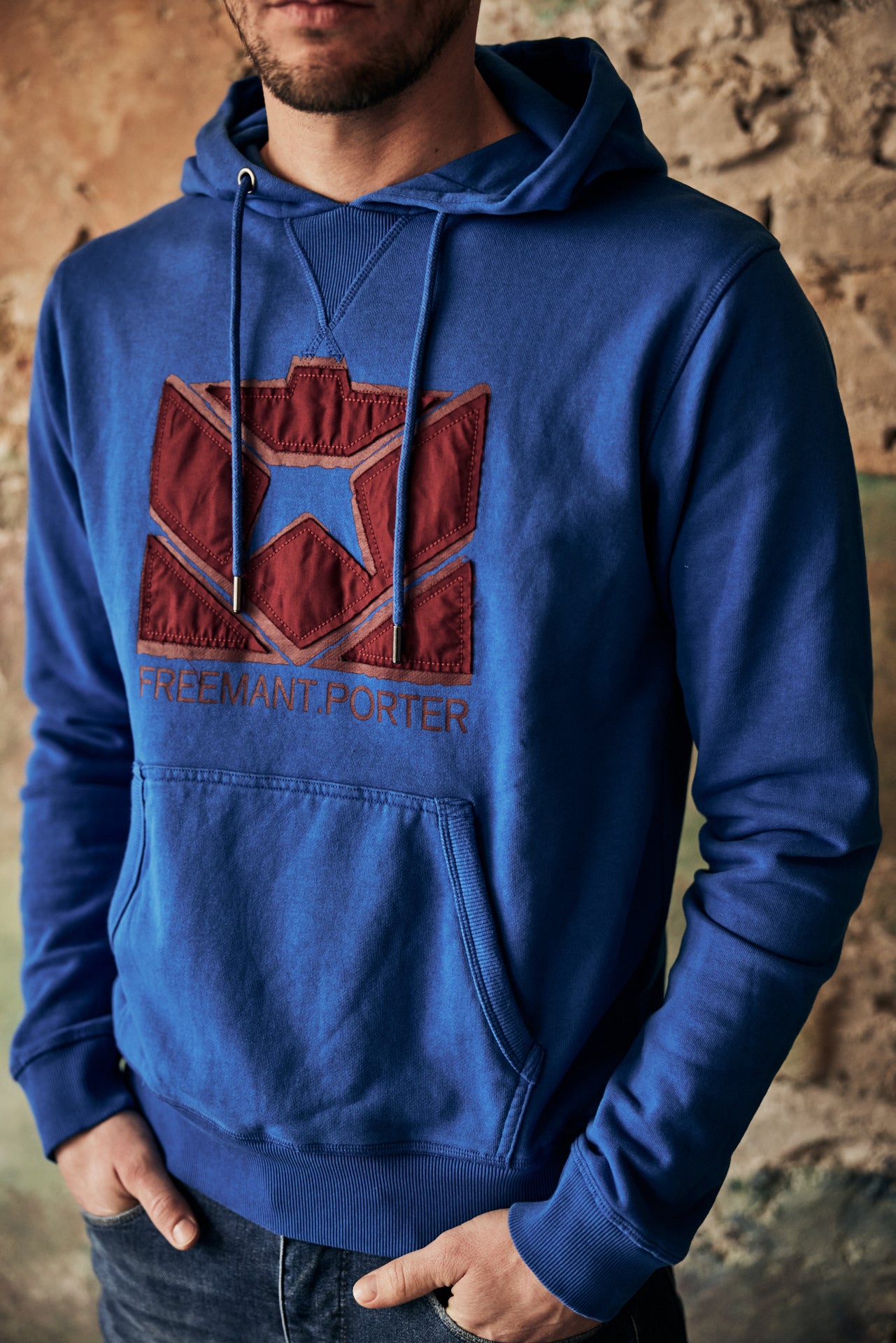 Sweat capuche Unisex Nohan Icon majorelle blue | Freeman T. Porter