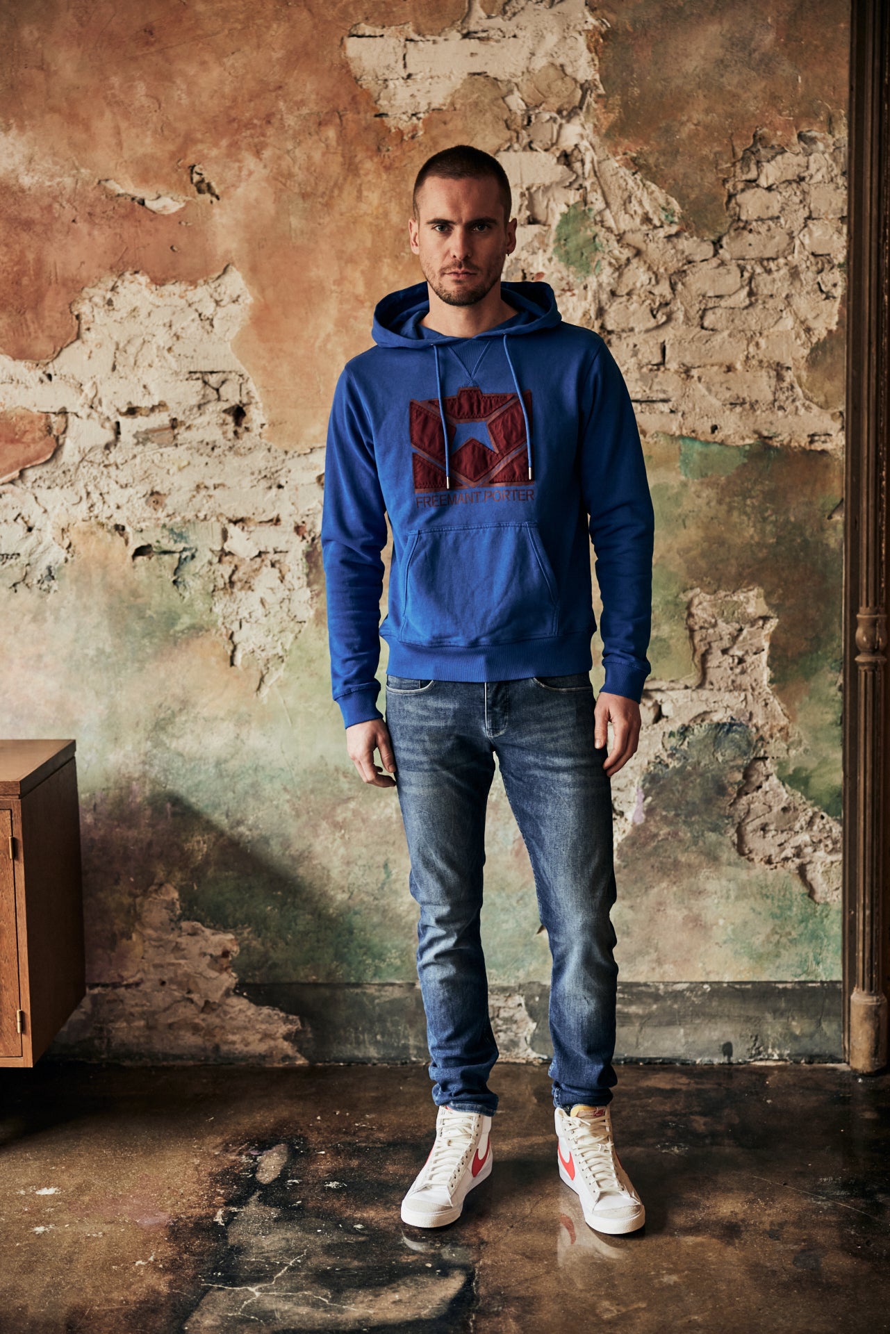 Sweat capuche Unisex Nohan Icon majorelle blue | Freeman T. Porter