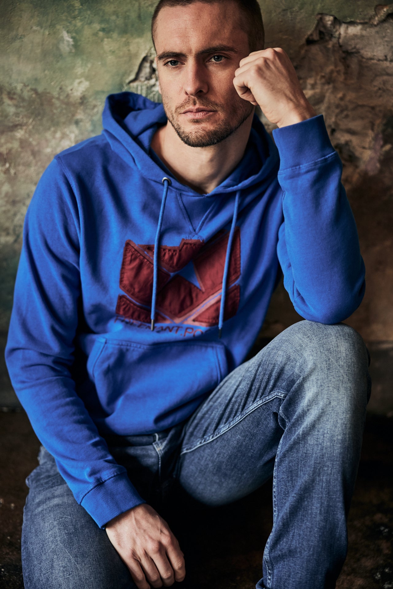 Sweat capuche Unisex Nohan Icon majorelle blue | Freeman T. Porter