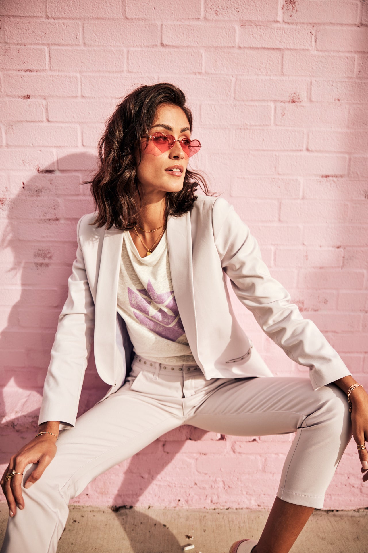 Blazer cintré Femme Stessy Polyneo lilac | Freeman T. Porter