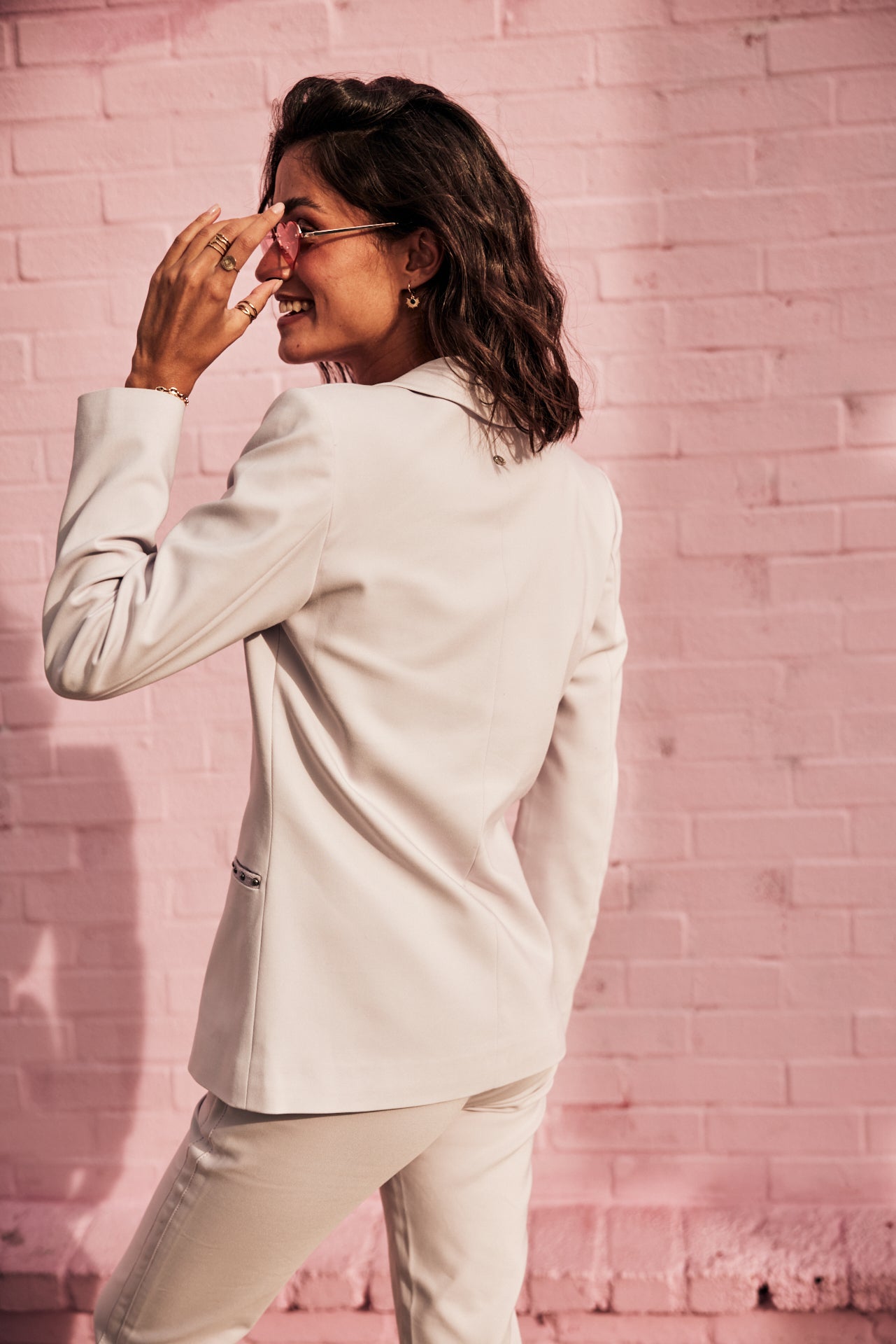 Blazer cintré Femme Stessy Polyneo lilac | Freeman T. Porter