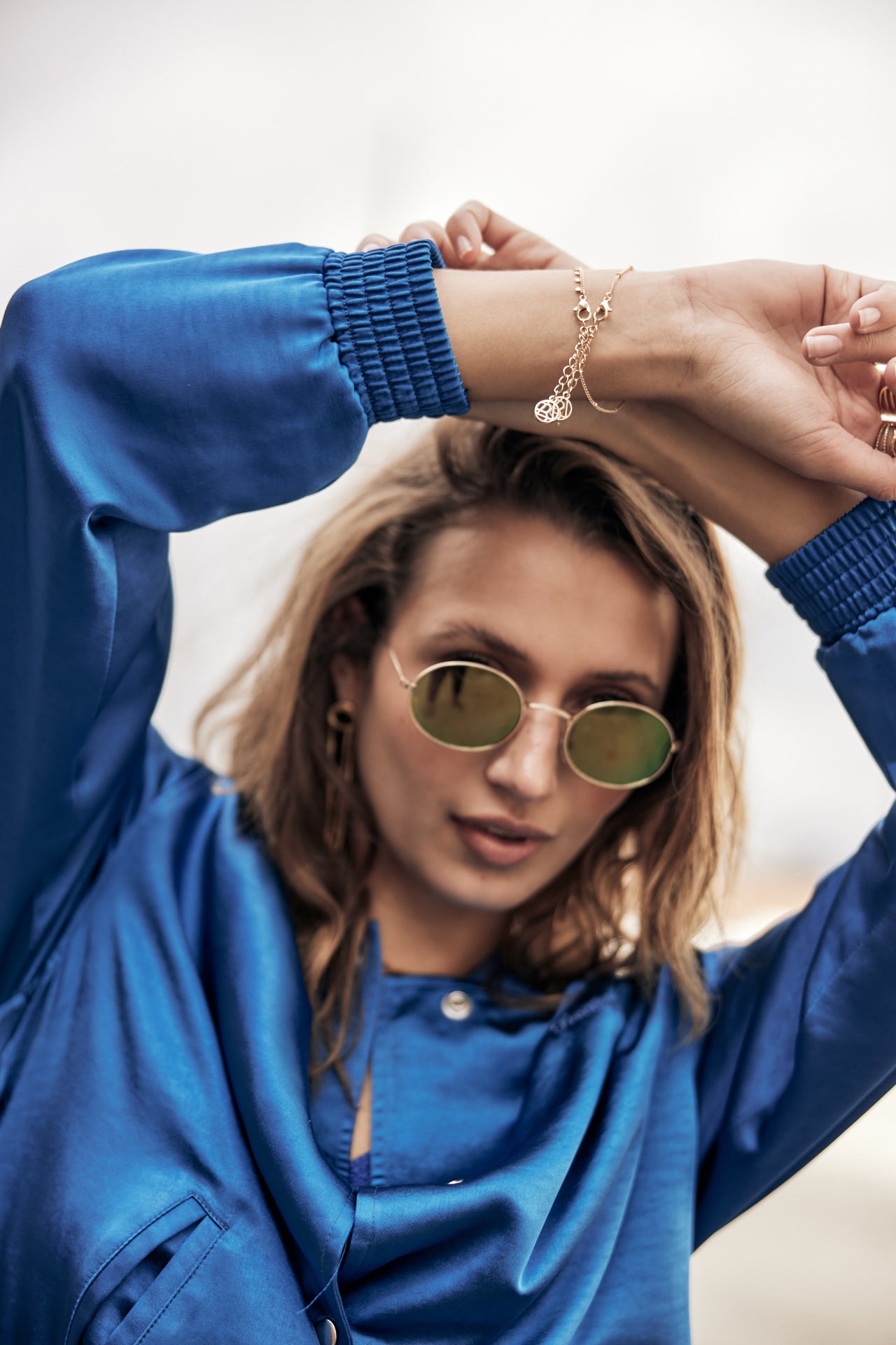 Bomber Femme Troopie Snake electric blue | Freeman T. Porter