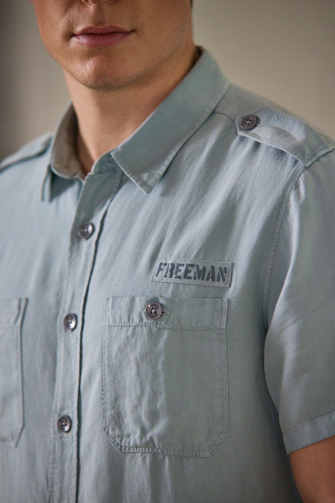 Chemise ajustée Homme Glenn Cosy abyss | Freeman T. Porter