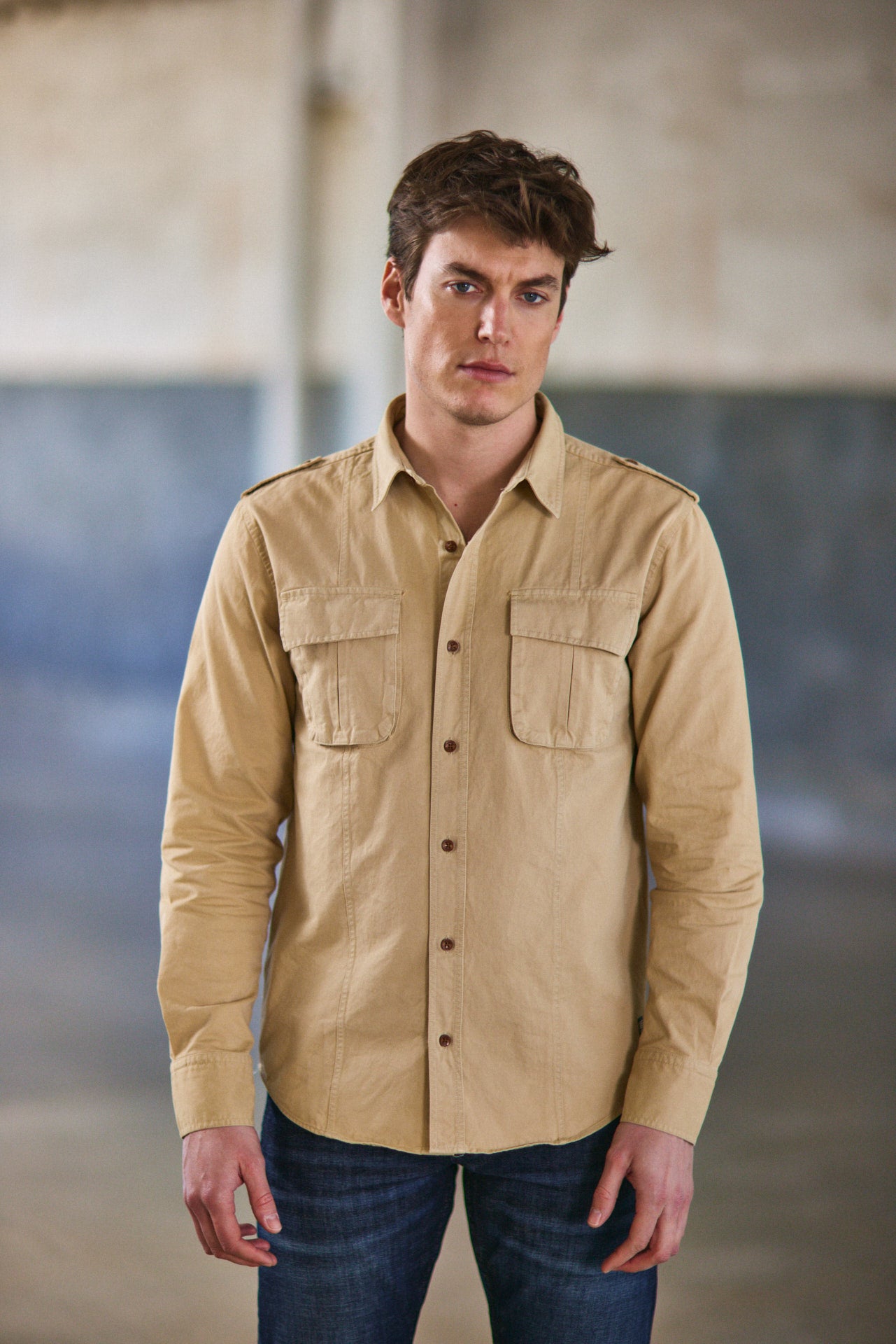 Chemise coupe droite Unisex Sacha Colorado starfish | Freeman T. Porter