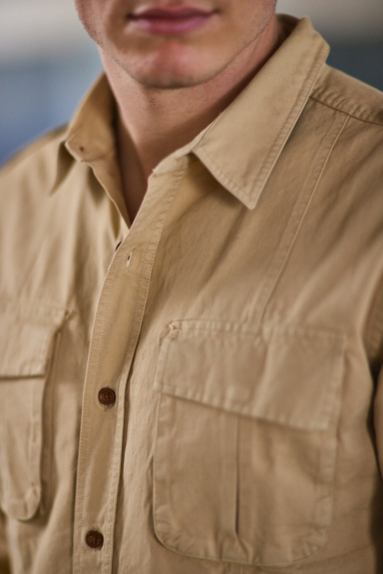 Chemise coupe droite Unisex Sacha Colorado starfish | Freeman T. Porter