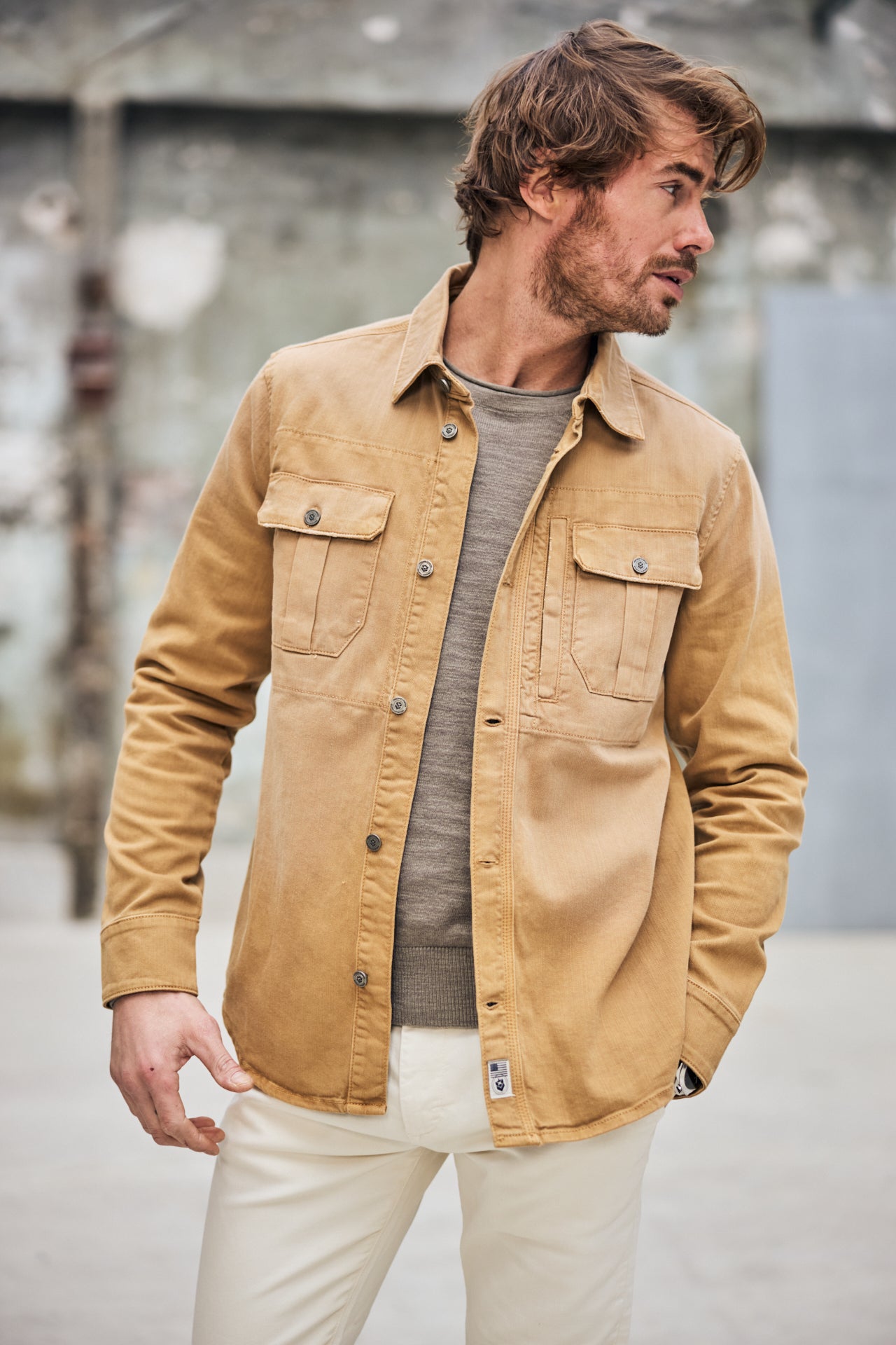 Homme Marque Anglaise Pret A Porter Surchemise Marius Bull Color