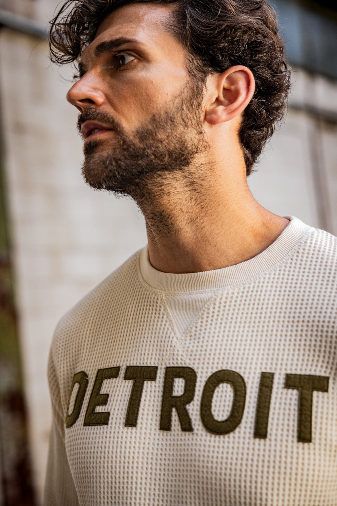 Sweat coupe classique Mann Baton Bee egret | Freeman T. Porter