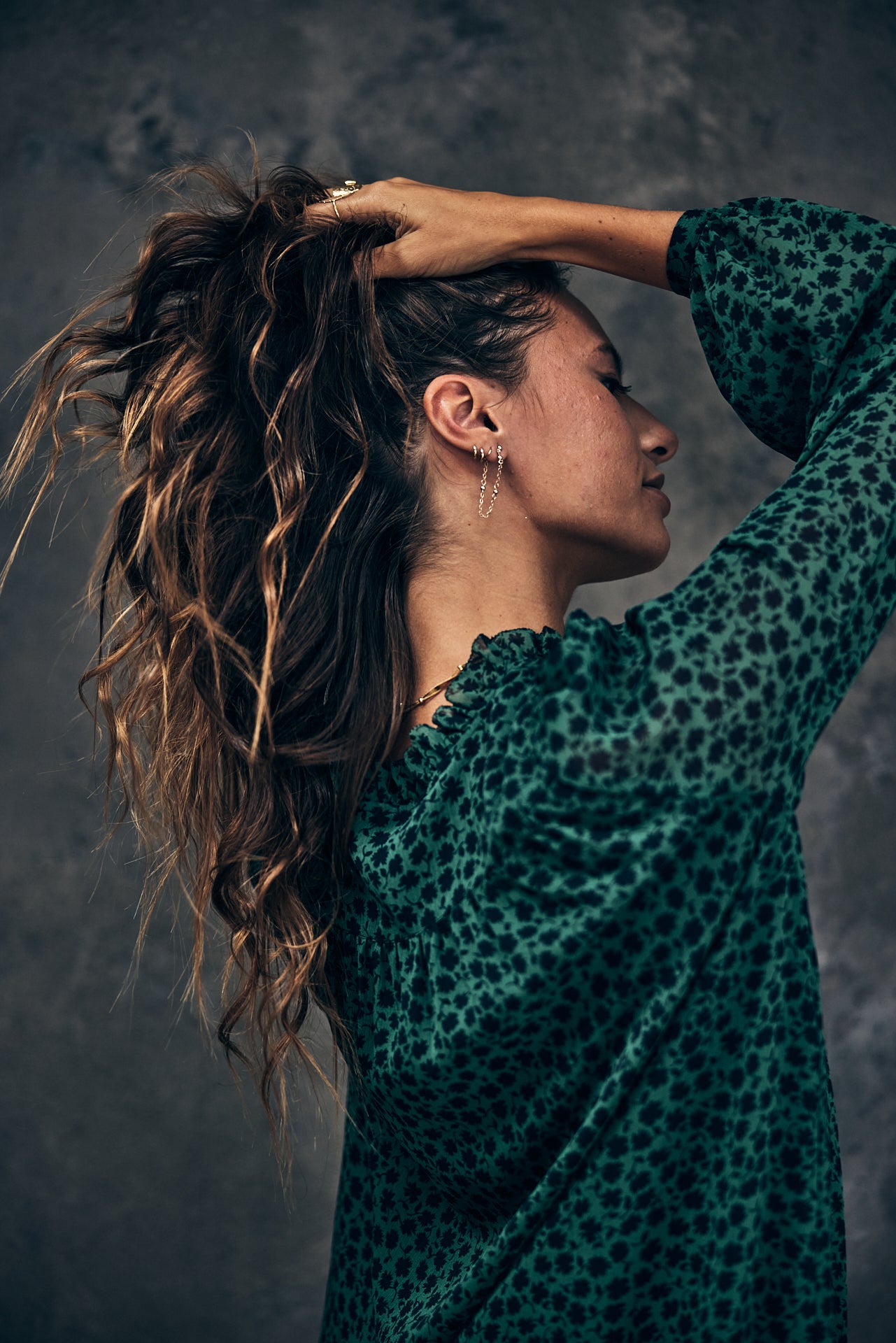 Robe trapèze Femme Rayane Clover pine green | Freeman T. Porter