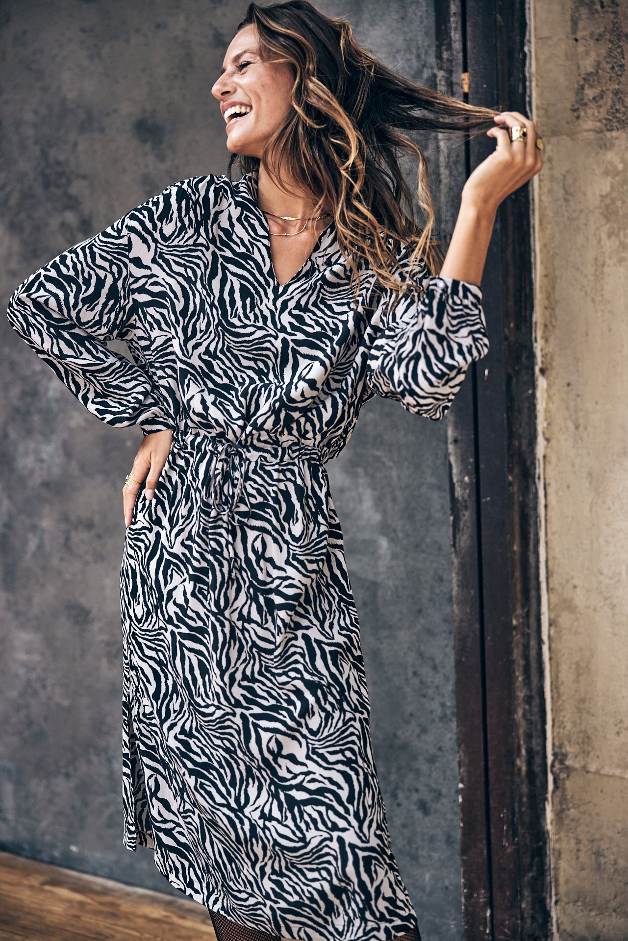 Robe longue Frau Ransy Narok silver cloud | Freeman T. Porter