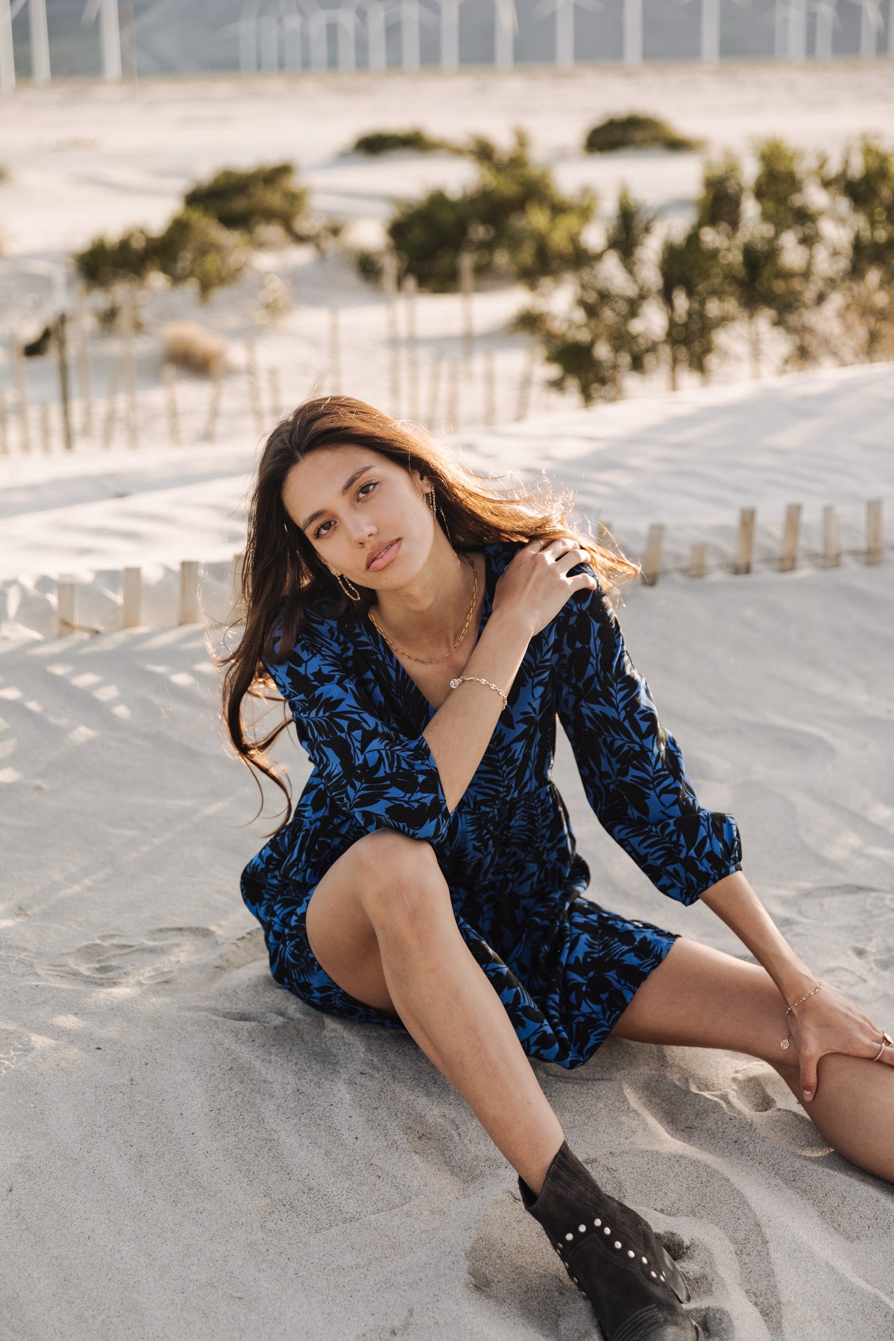 Robe trapèze Frau Reeka Acacia electric blue | Freeman T. Porter
