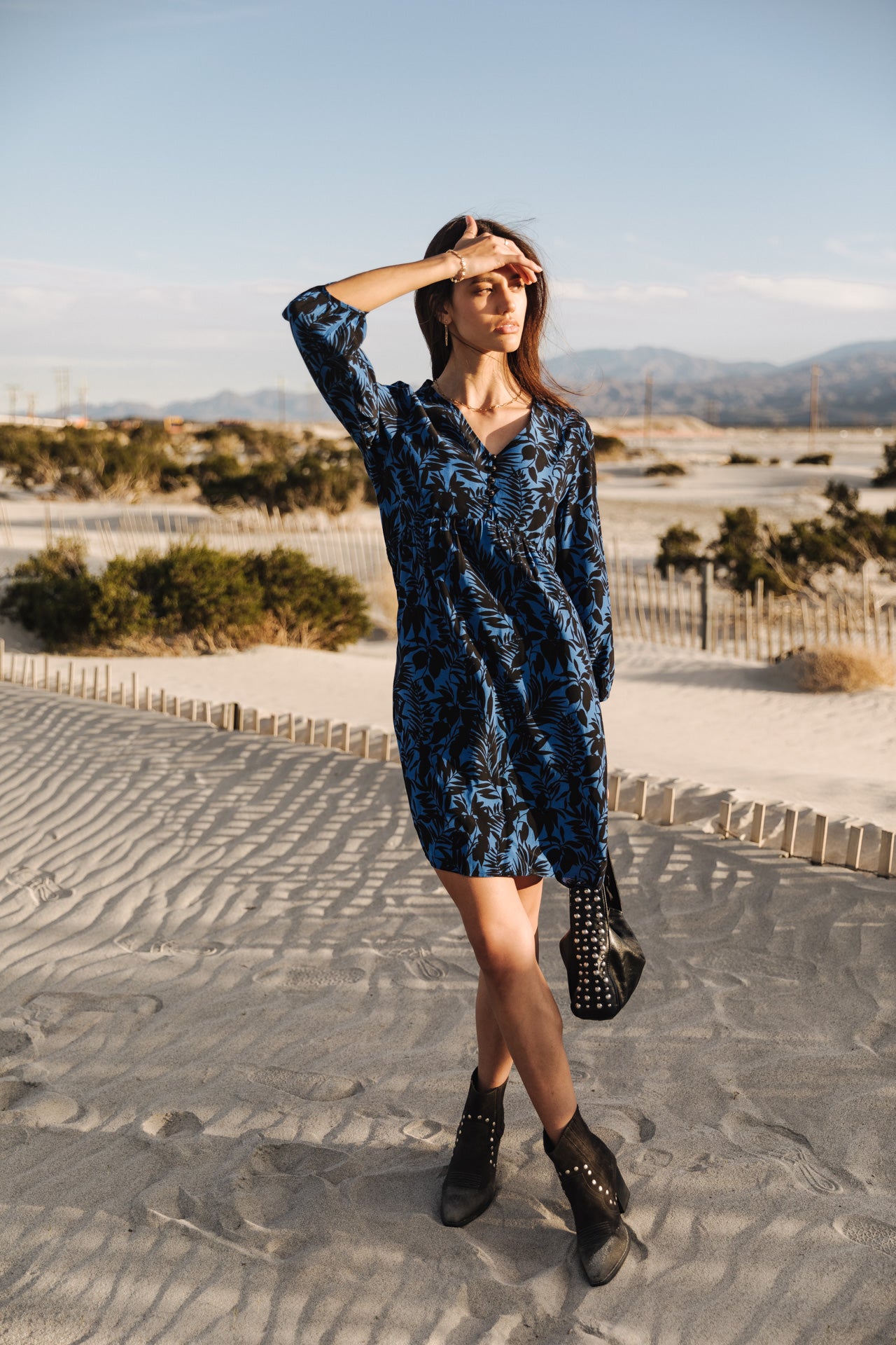 Robe trapèze Frau Reeka Acacia electric blue | Freeman T. Porter