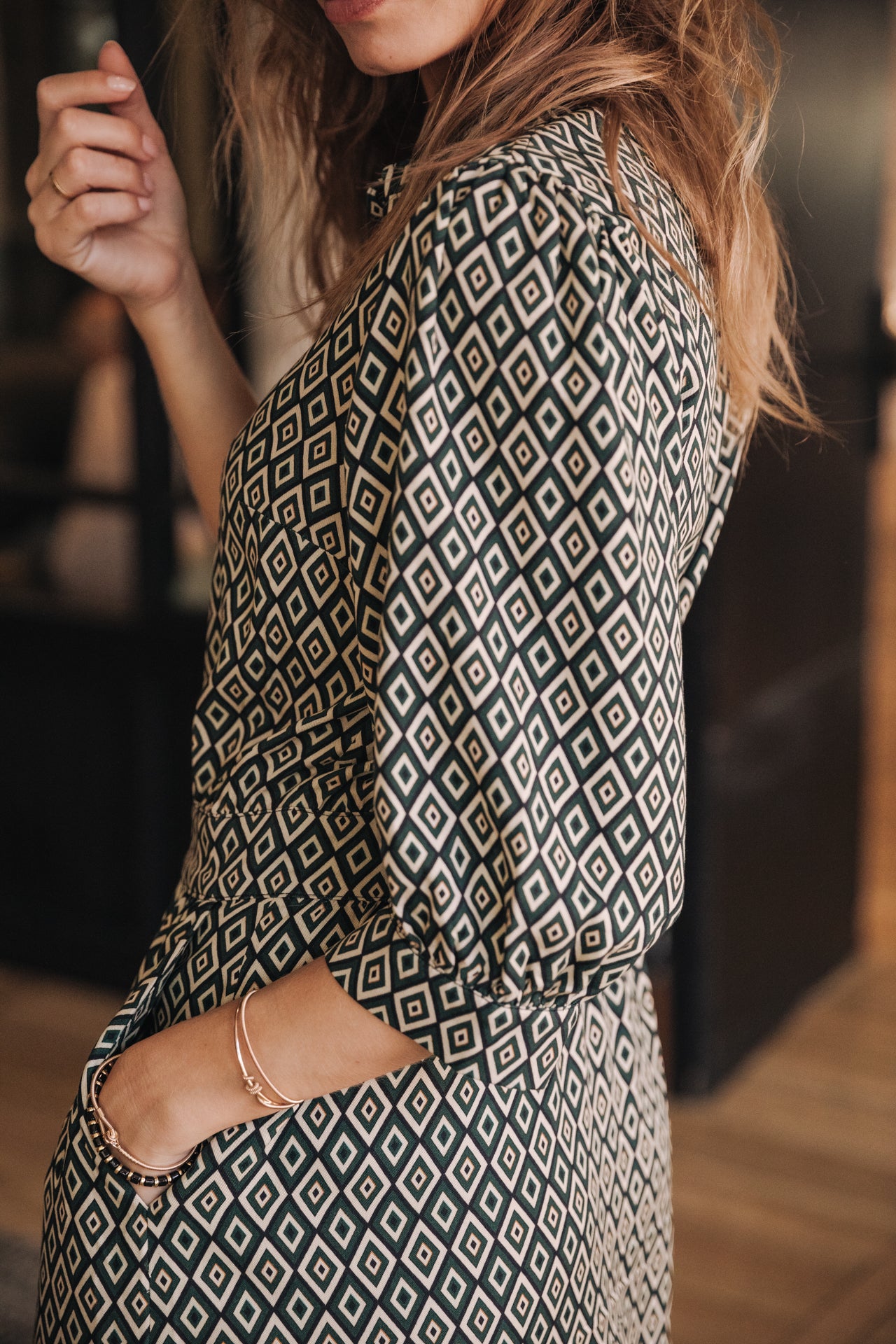 Robe chemise Frau Rotella Twiggy evergreen | Freeman T. Porter