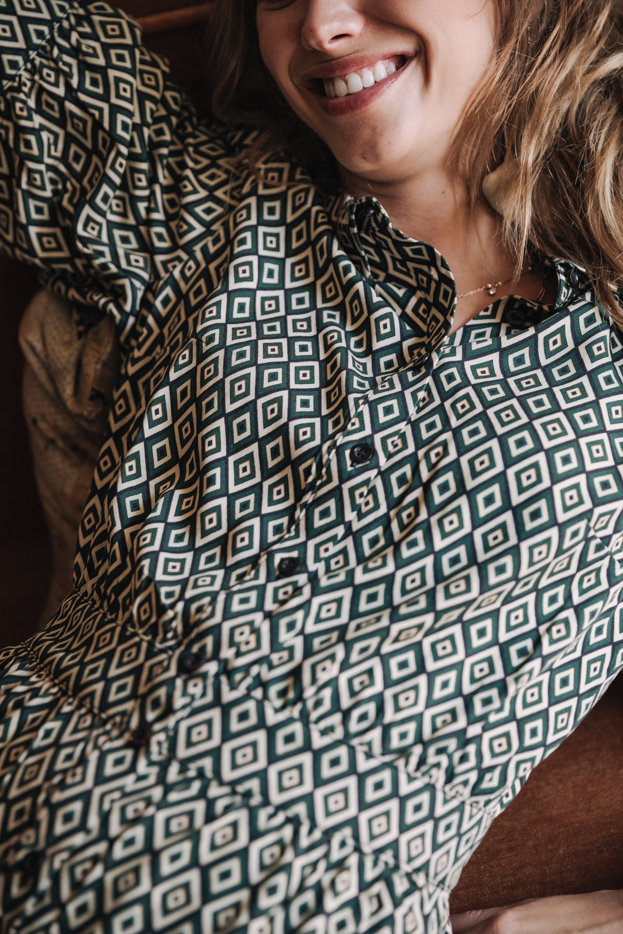 Robe chemise Frau Rotella Twiggy evergreen | Freeman T. Porter