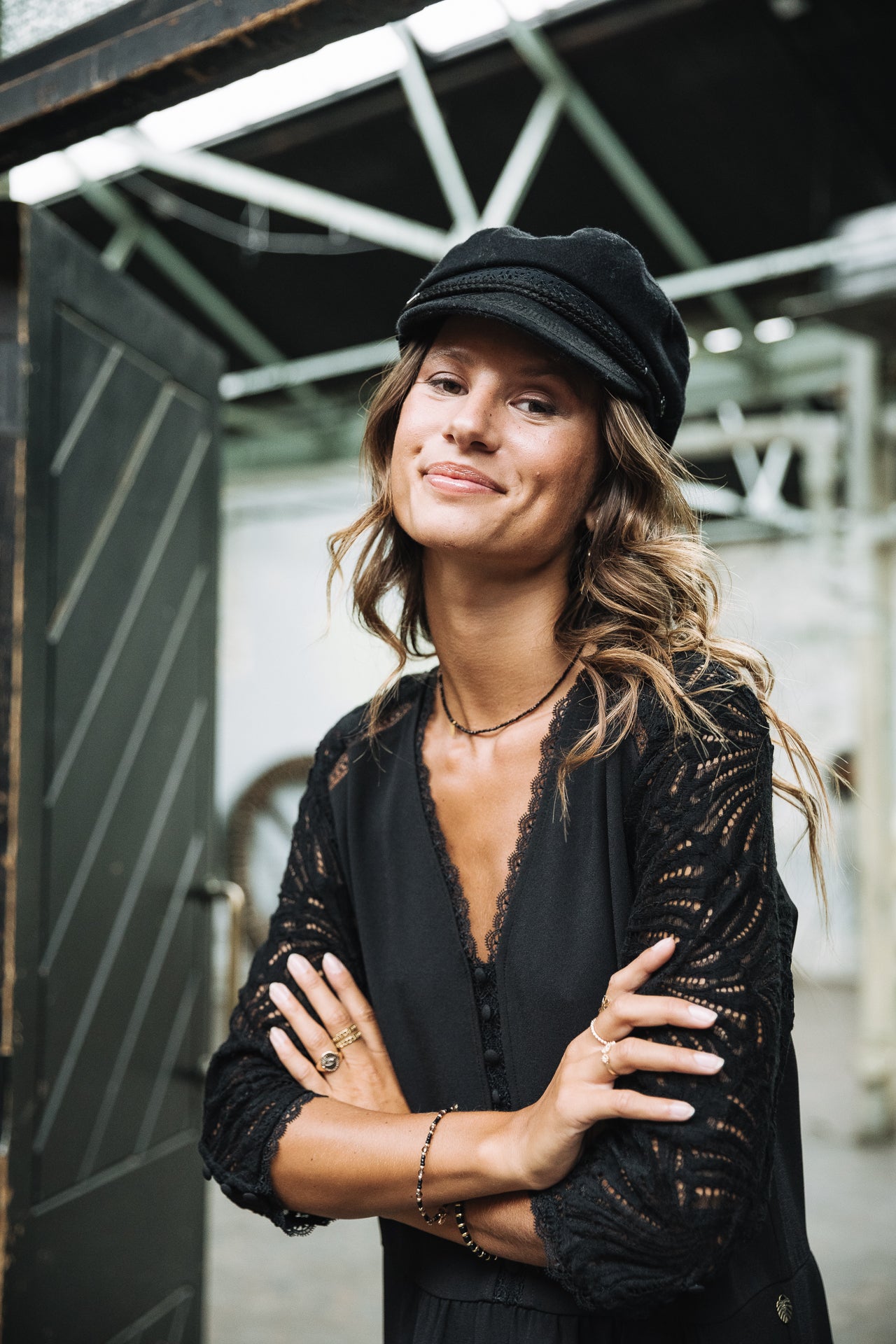 Robe droite Frau Rakiel Lace black | Freeman T. Porter