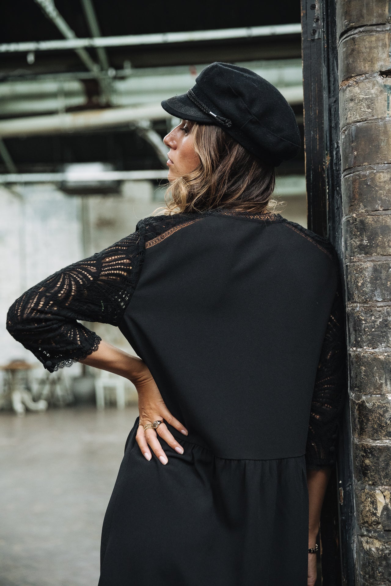 Robe droite Frau Rakiel Lace black | Freeman T. Porter