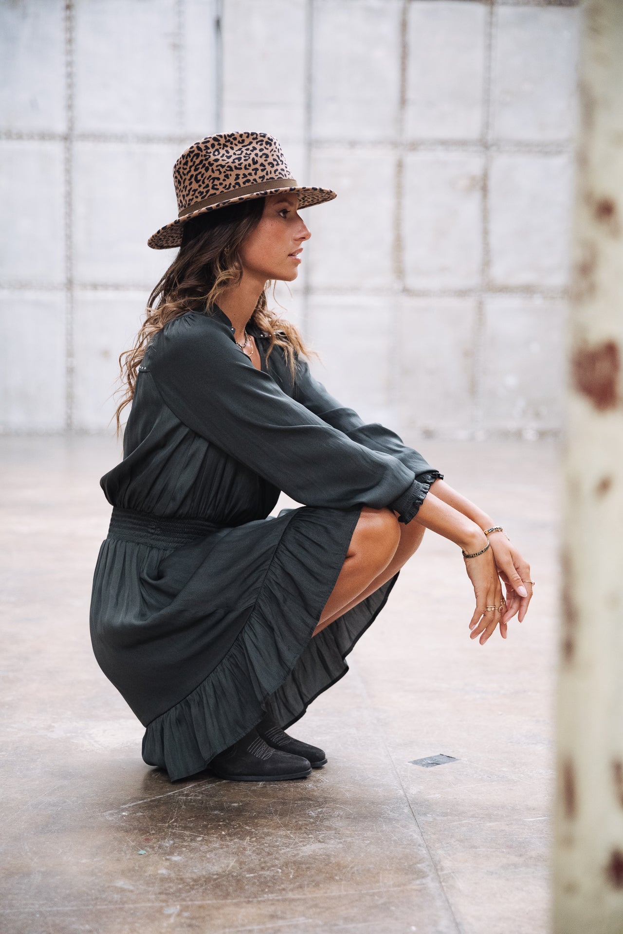 Robe courte Femme Rolina Plain Color old black | Freeman T. Porter