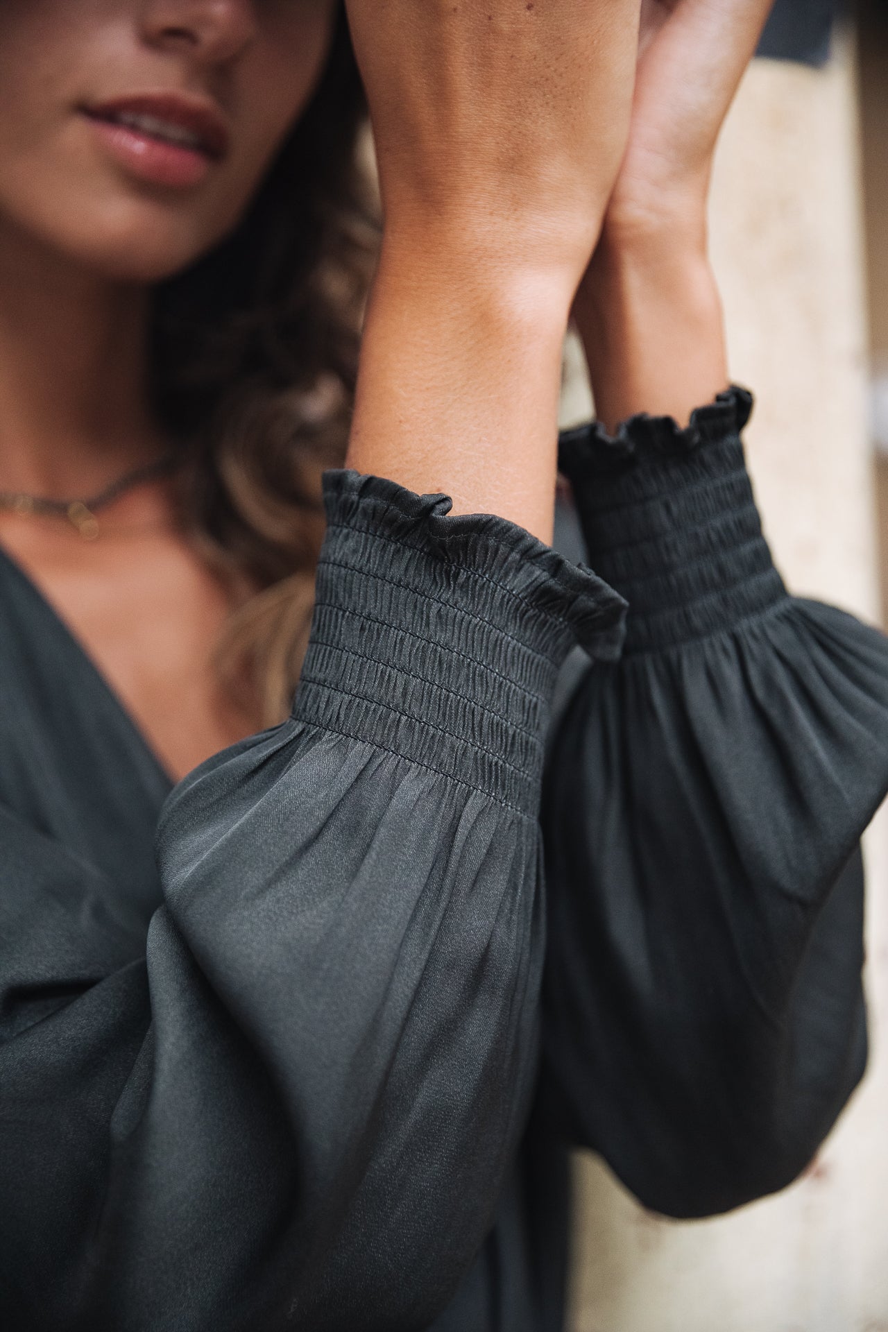 Robe courte Femme Rolina Plain Color old black | Freeman T. Porter