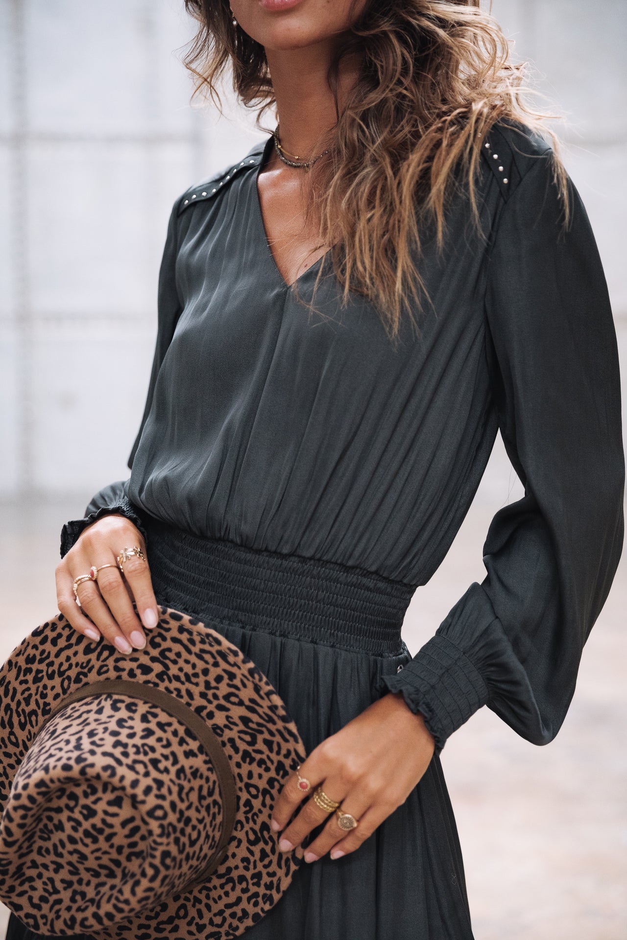 Robe courte Femme Rolina Plain Color old black | Freeman T. Porter