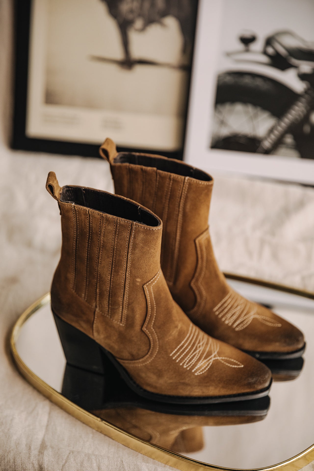 Boots Femme Teresa Suede tobacco brown | Freeman T. Porter