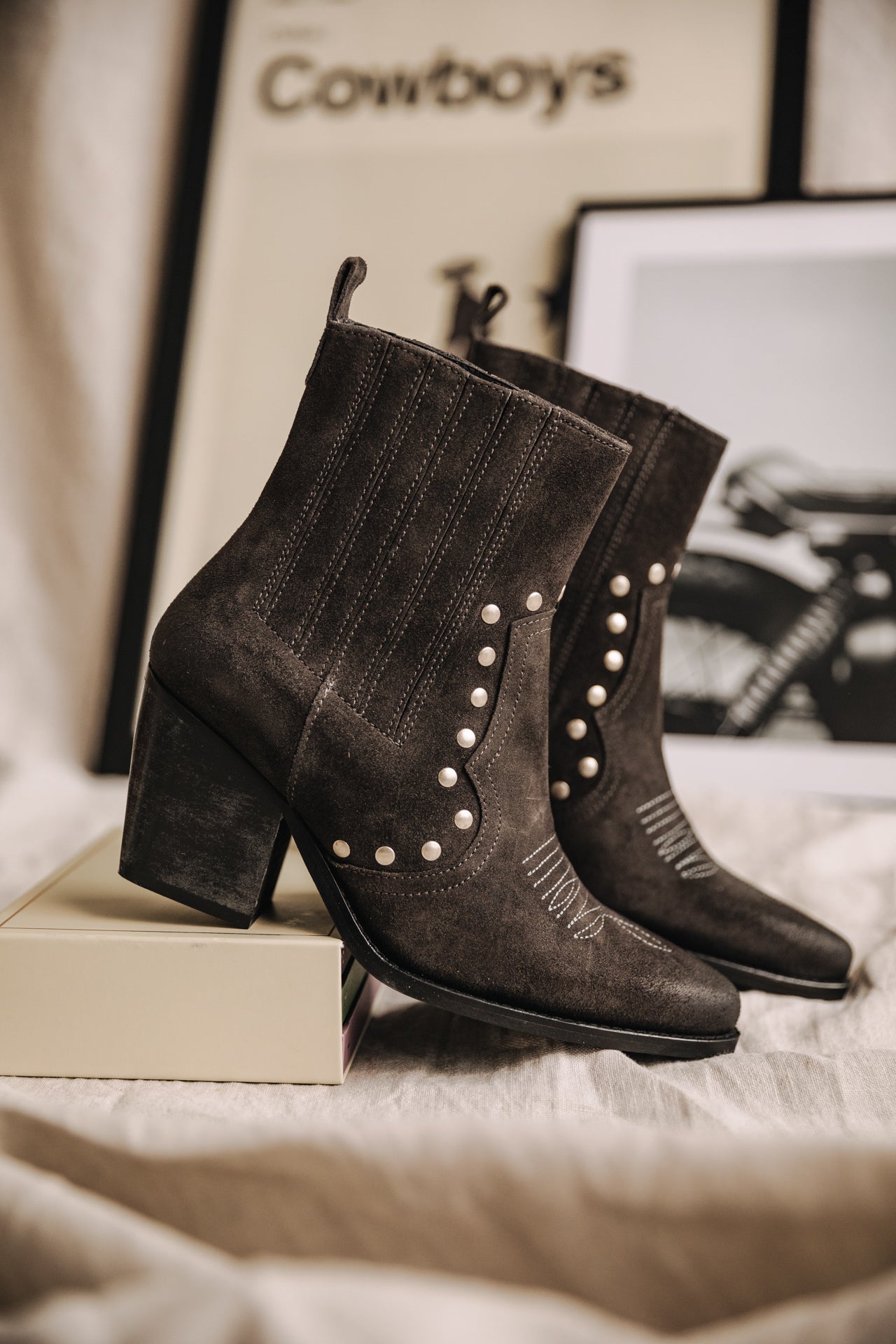 Boots Femme Teresa Suede carbone | Freeman T. Porter