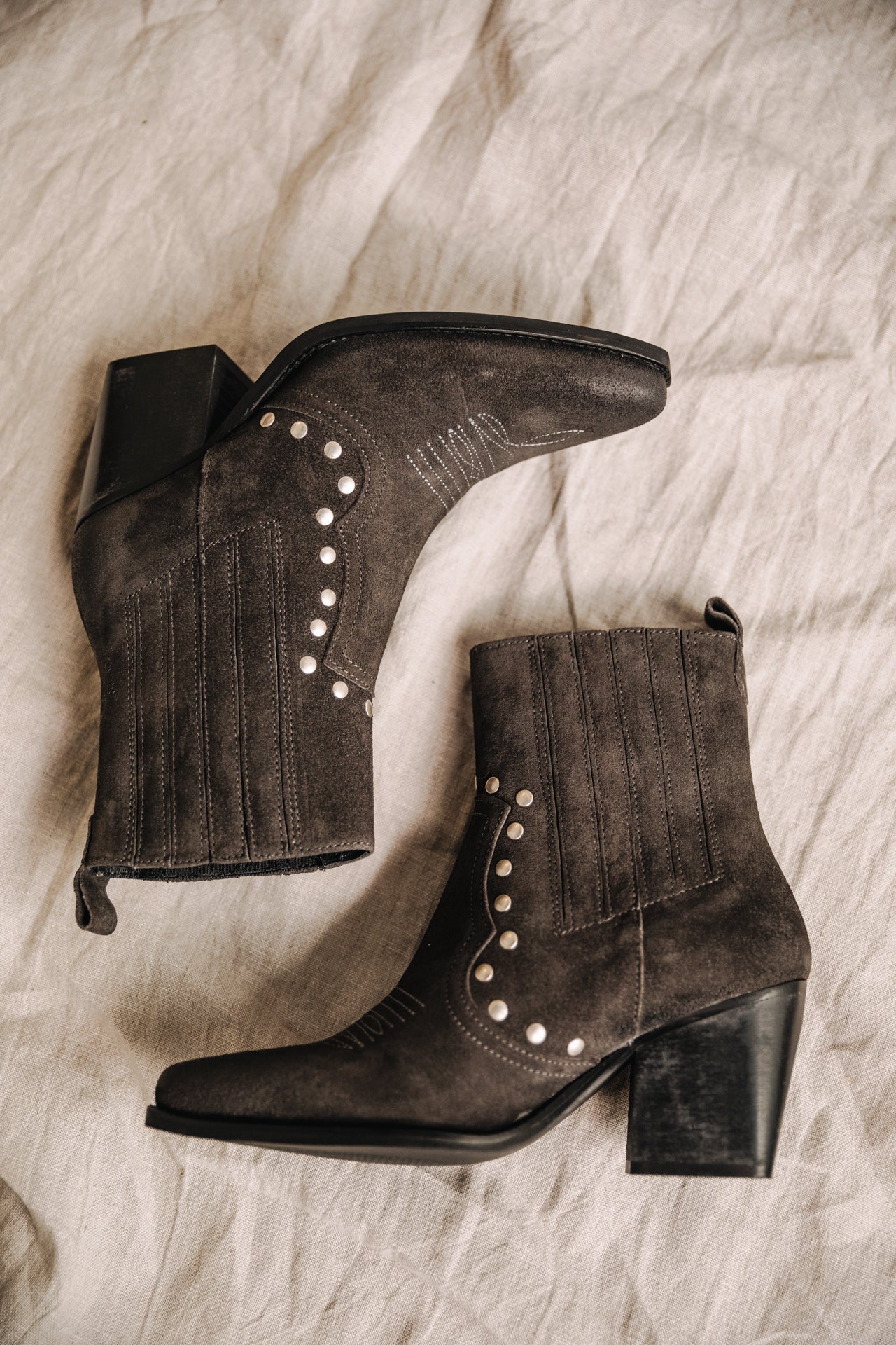 Boots Femme Teresa Suede carbone | Freeman T. Porter