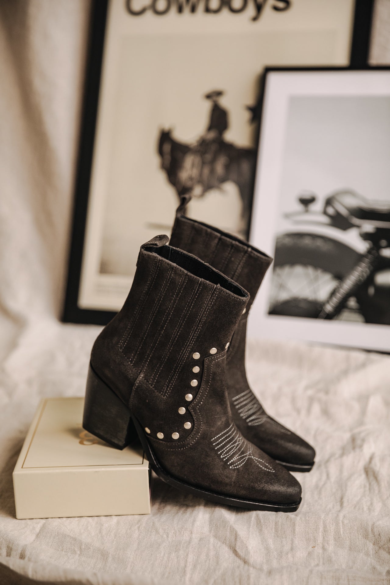 Boots Femme Teresa Suede carbone | Freeman T. Porter