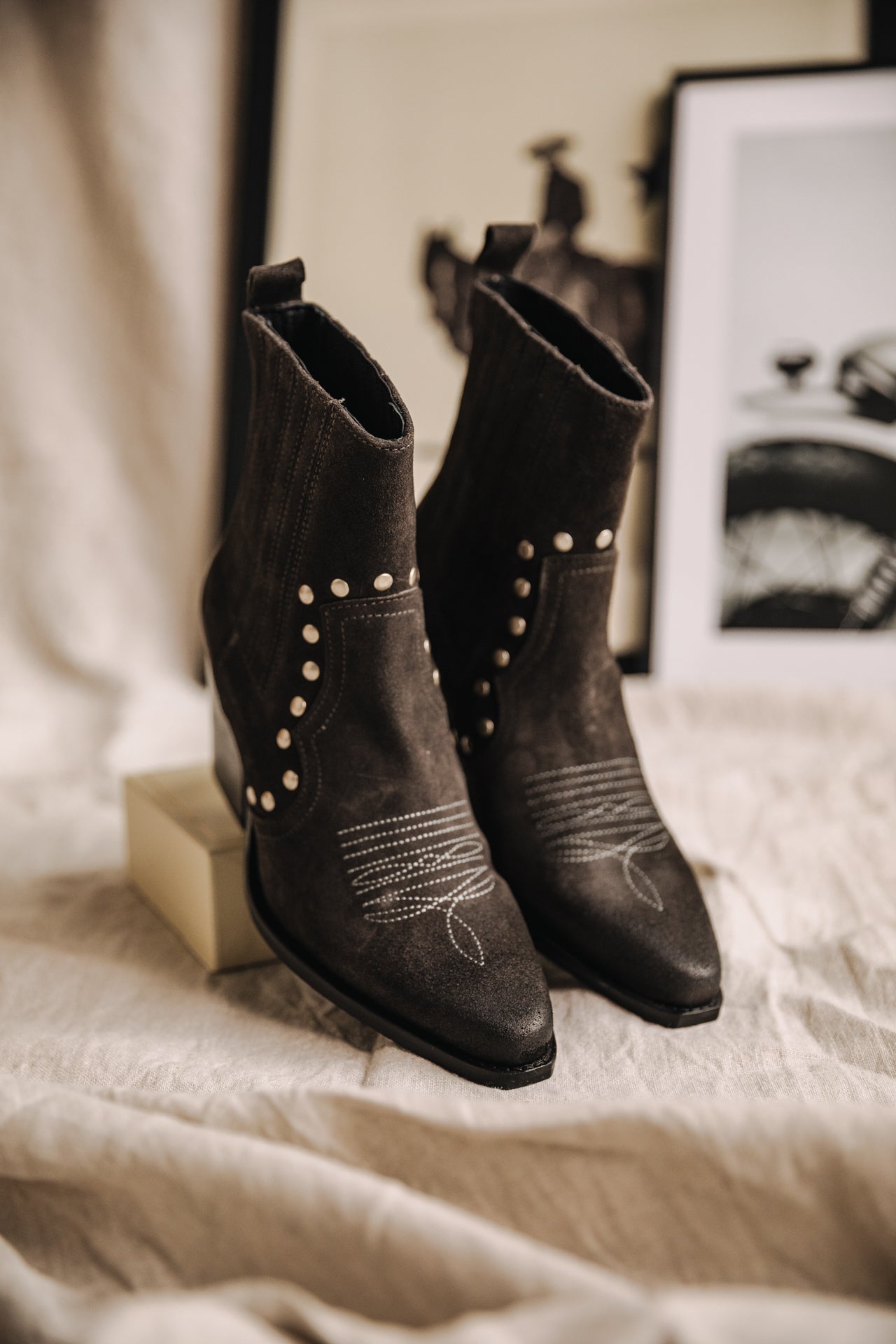 Boots Femme Teresa Suede carbone | Freeman T. Porter