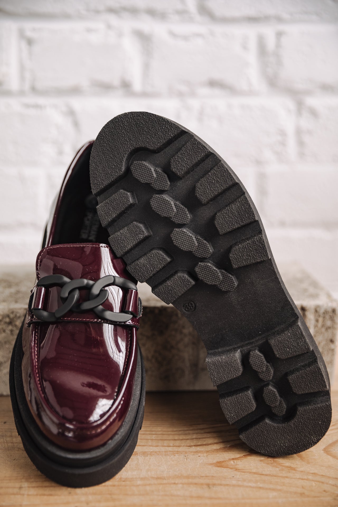 Mocassins Femme Caro Varnish bordeaux | Freeman T. Porter