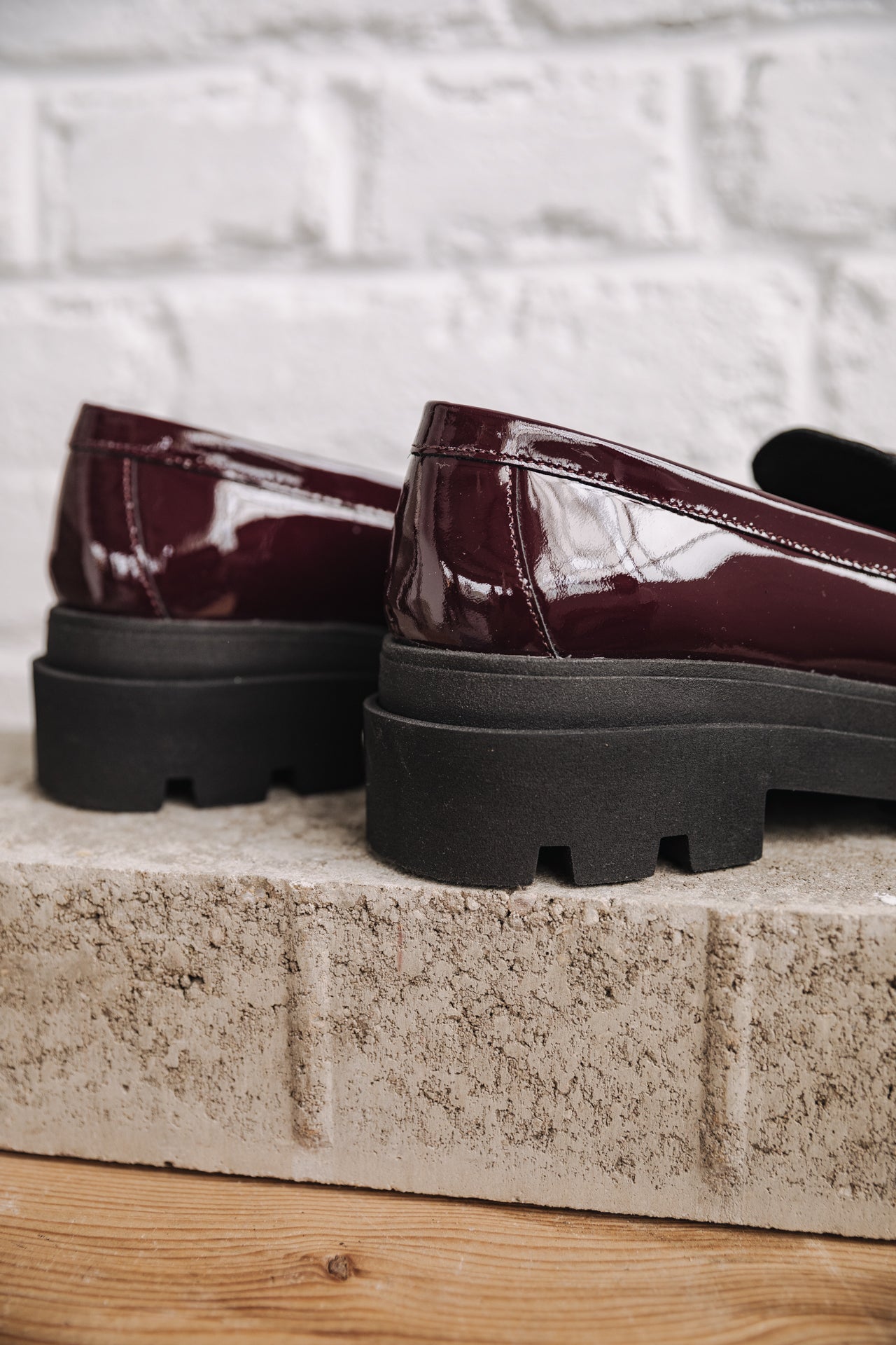 Mocassins Femme Caro Varnish bordeaux | Freeman T. Porter