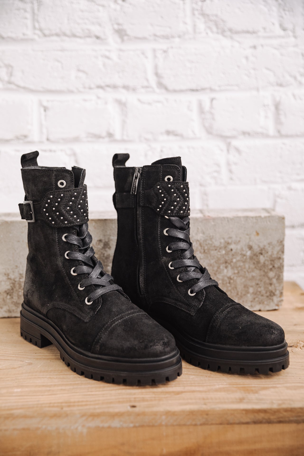 Boots Femme Tanny Suede black | Freeman T. Porter