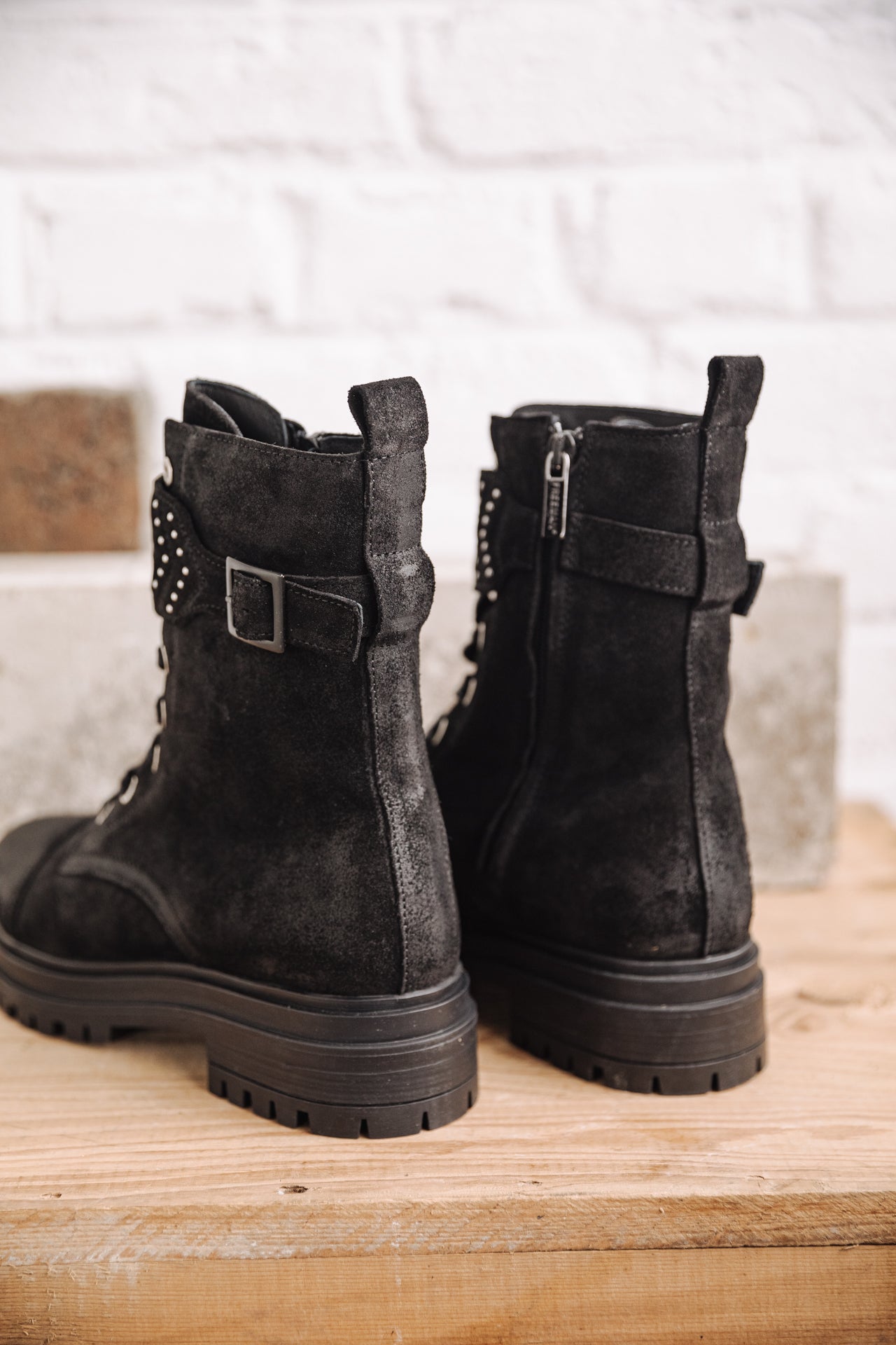 Boots Femme Tanny Suede black | Freeman T. Porter