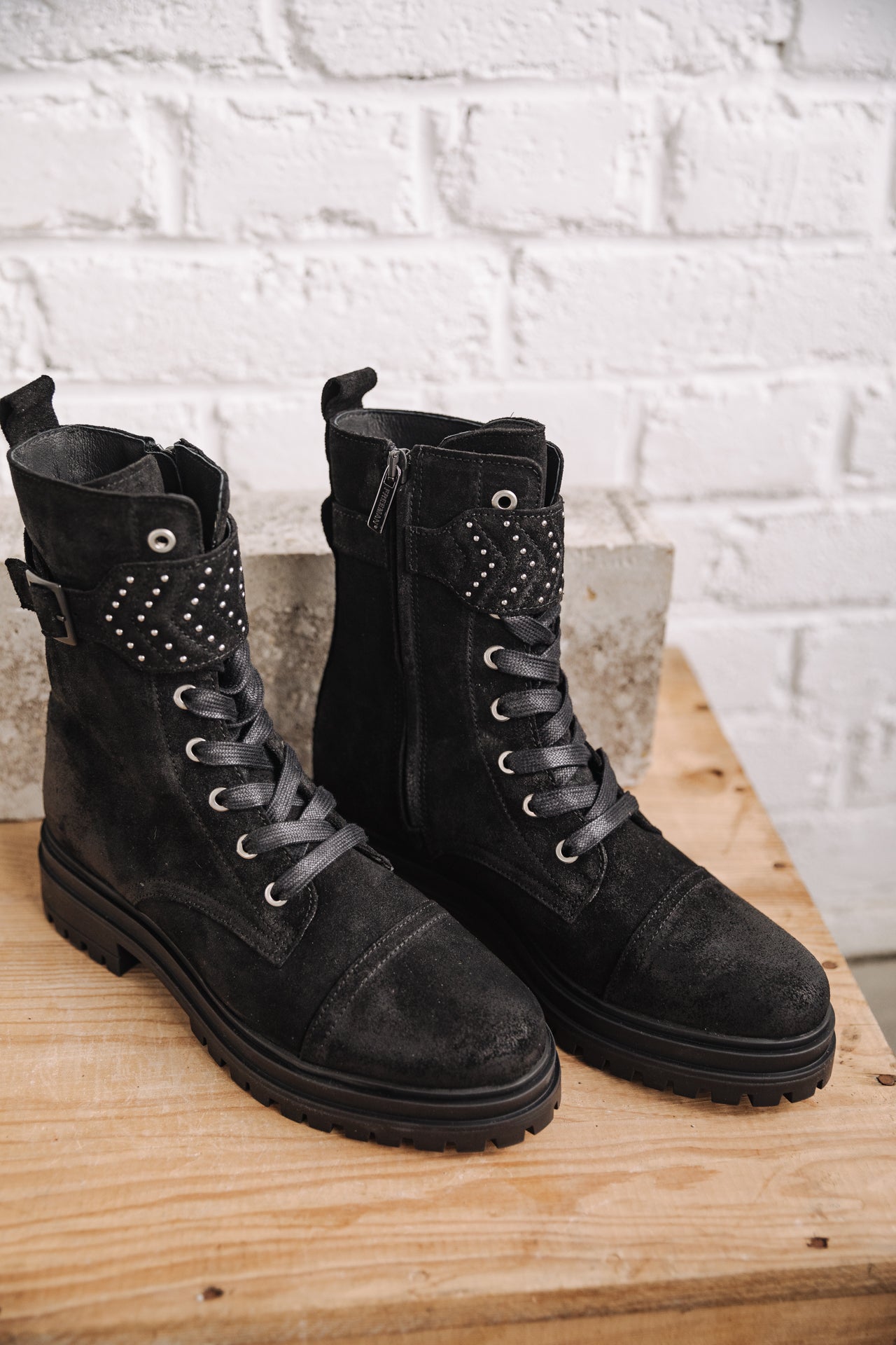 Boots Femme Tanny Suede black | Freeman T. Porter