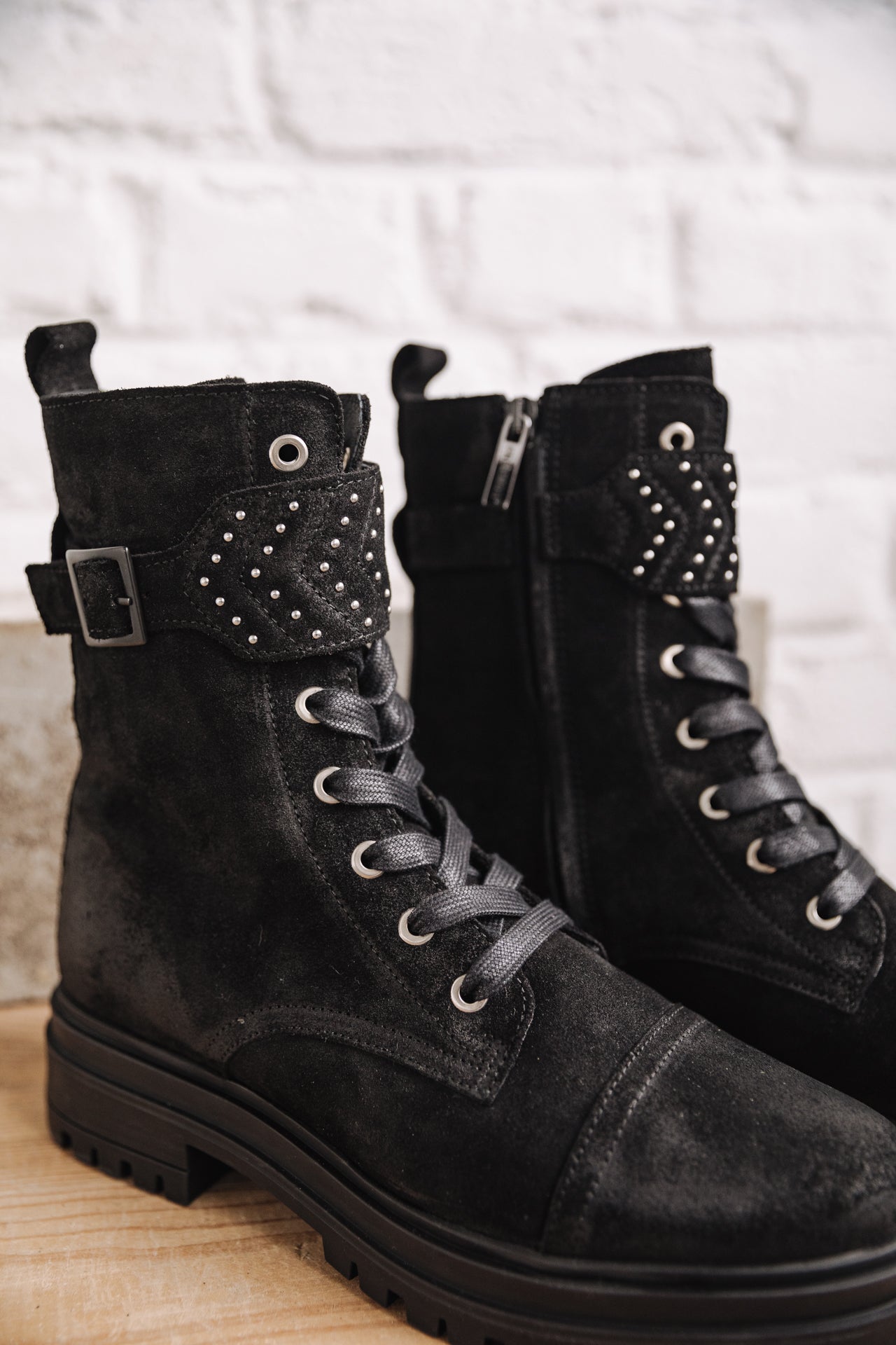 Boots Femme Tanny Suede black | Freeman T. Porter