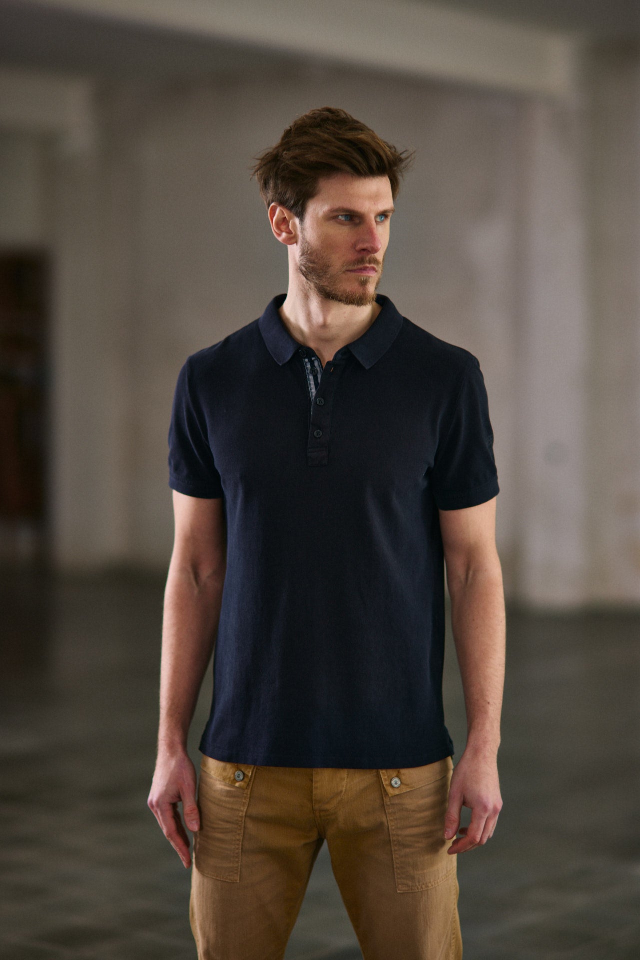 Polo brodé Homme Tadley Cotone black | Freeman T. Porter