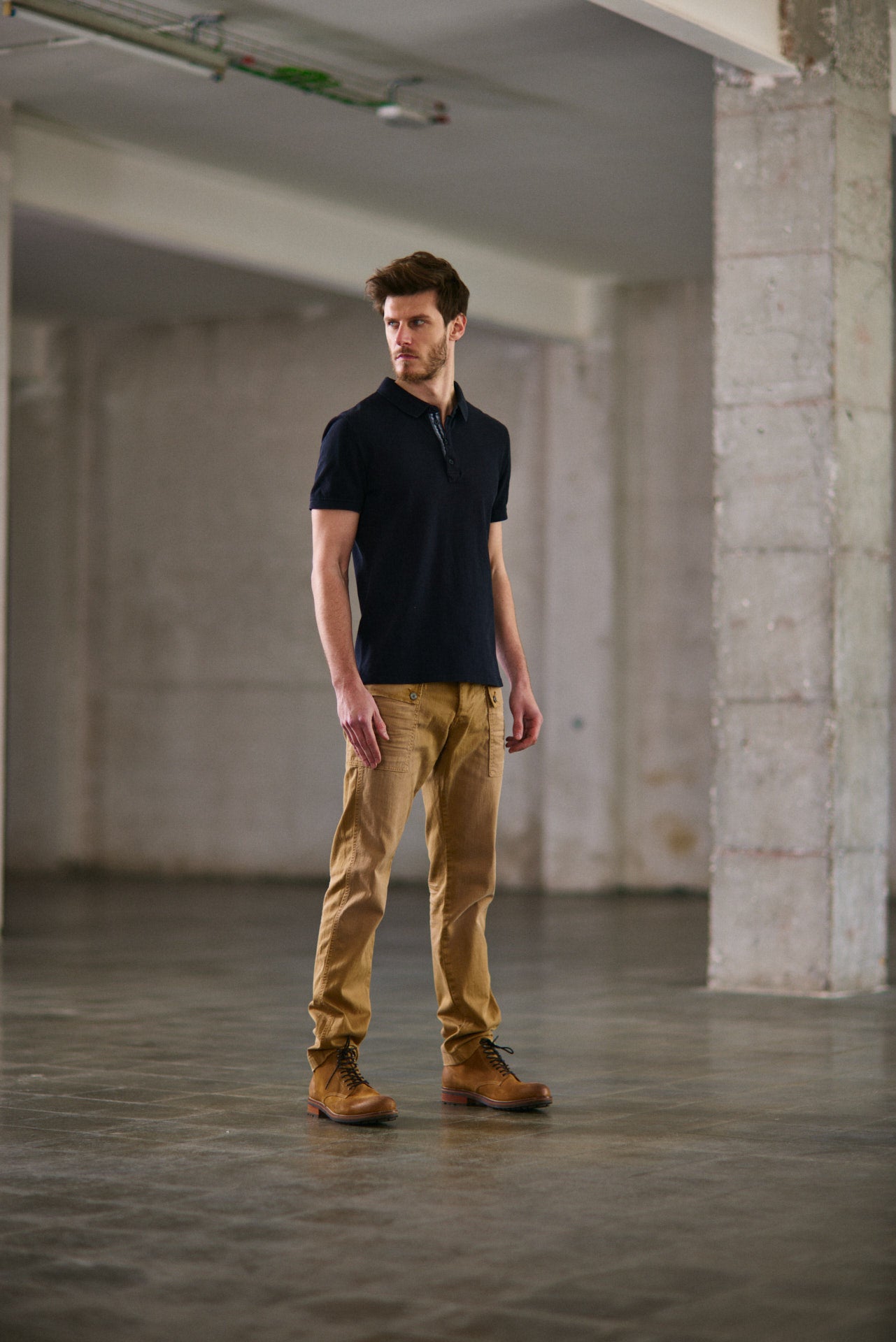 Polo brodé Homme Tadley Cotone black | Freeman T. Porter