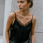 Top-Negligé Damen Thylia Lace Fabric Mix black | Freeman T. Porter