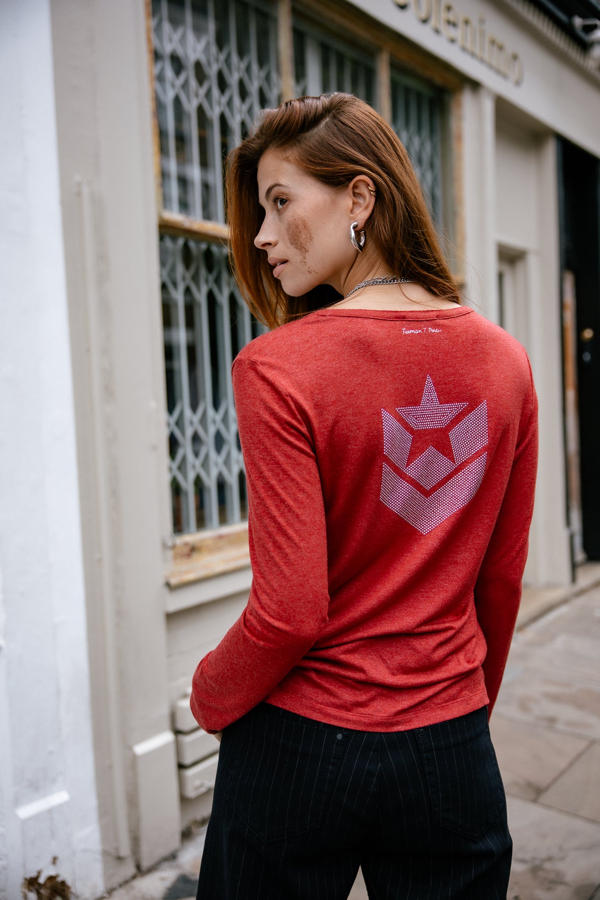 T-shirt logo en strass Mujer Torina Icon winery | Freeman T. Porter