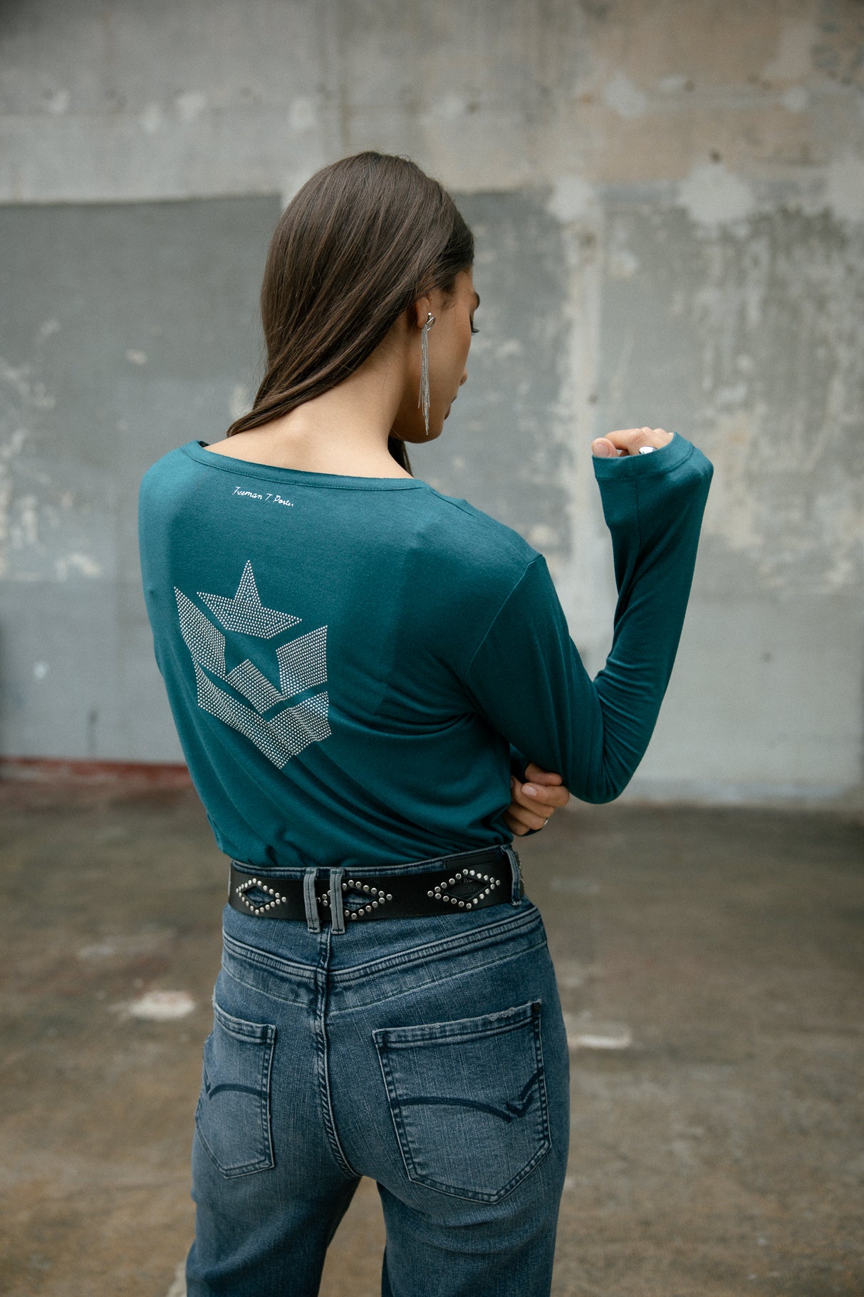 T-shirt logo en strass Frau Torina Icon spruced up | Freeman T. Porter