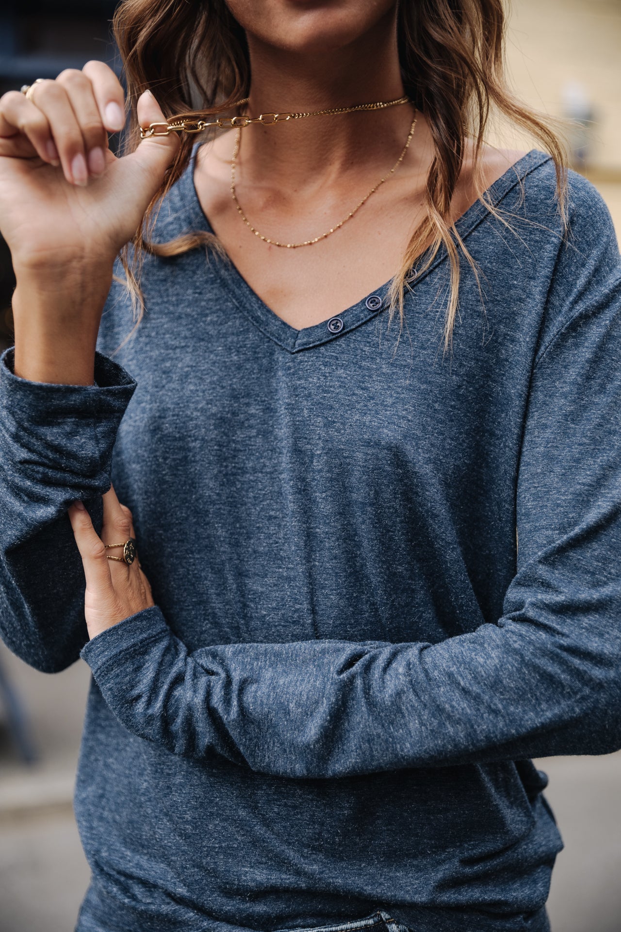 T-shirt logo en strass Femme Torina Icon navy | Freeman T. Porter
