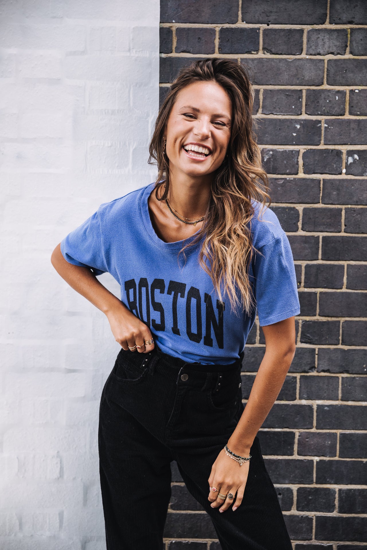 T-Shirt manches courtes Femme Suria Print Boston surf the web | Freeman T. Porter