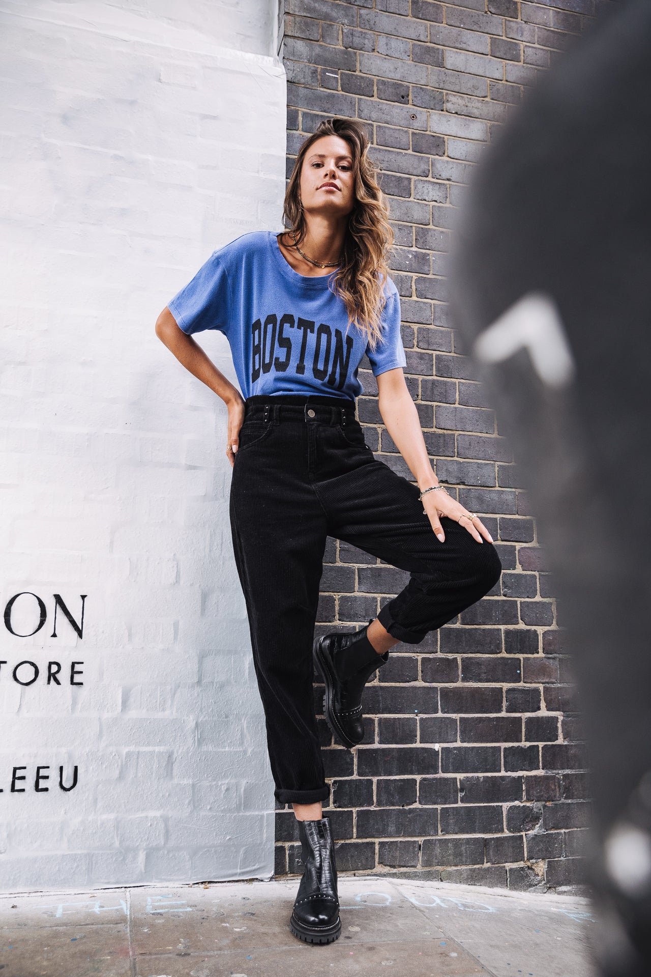 T-Shirt manches courtes Femme Suria Print Boston surf the web | Freeman T. Porter