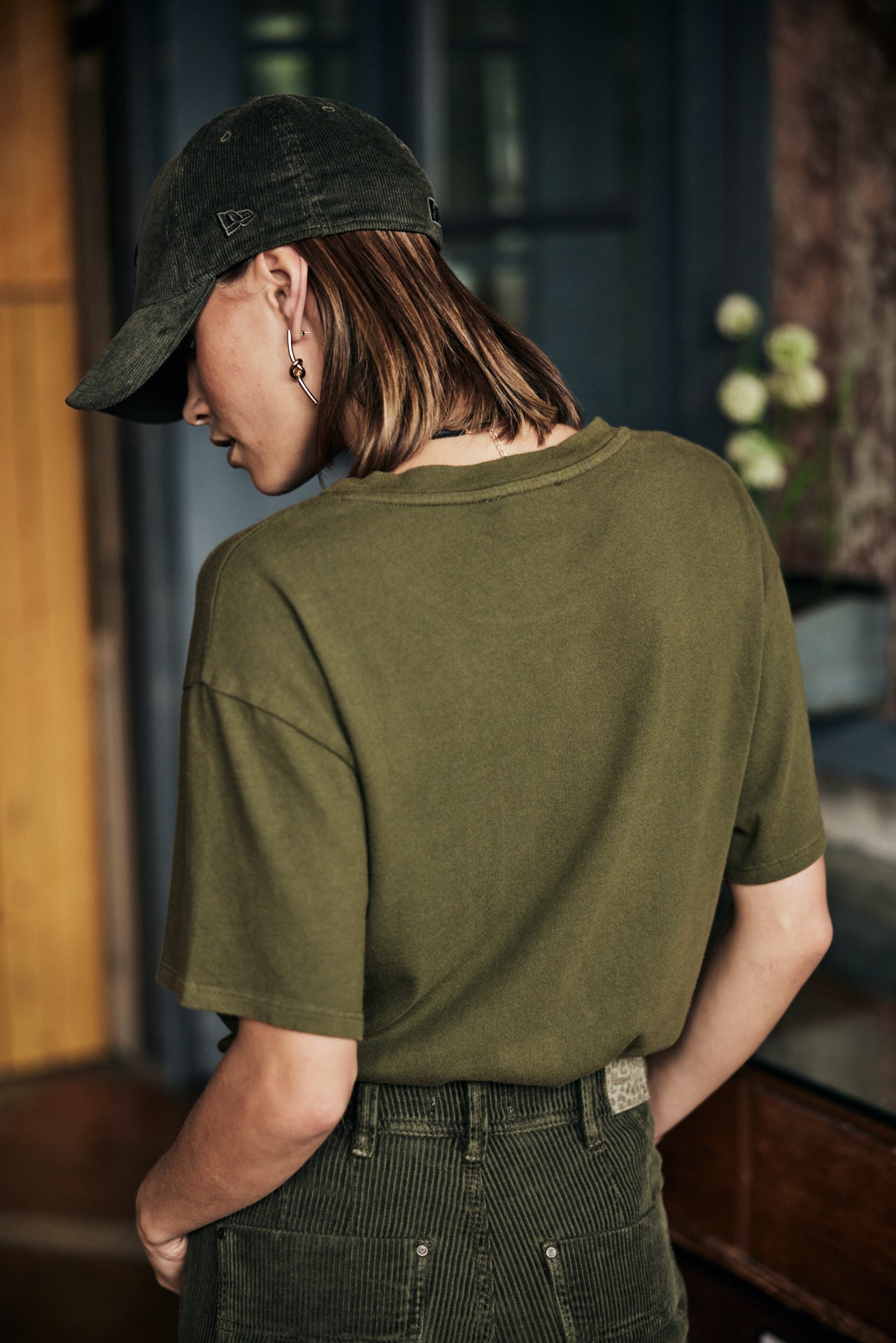 T-Shirt manches courtes Femme Suria Print Dakota khaki | Freeman T. Porter