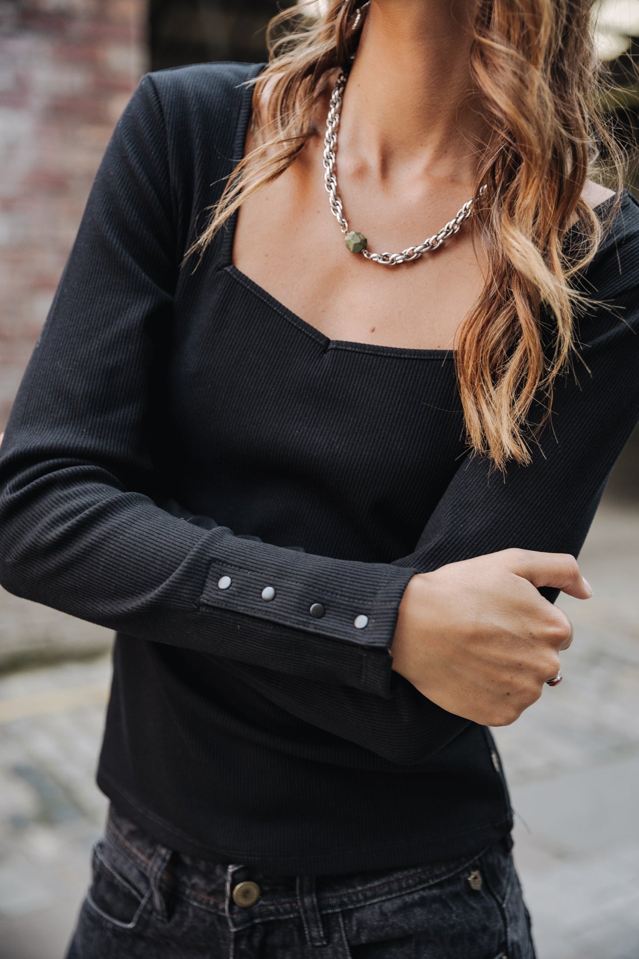 T-Shirt manches 3/4 Femme Tolma black | Freeman T. Porter