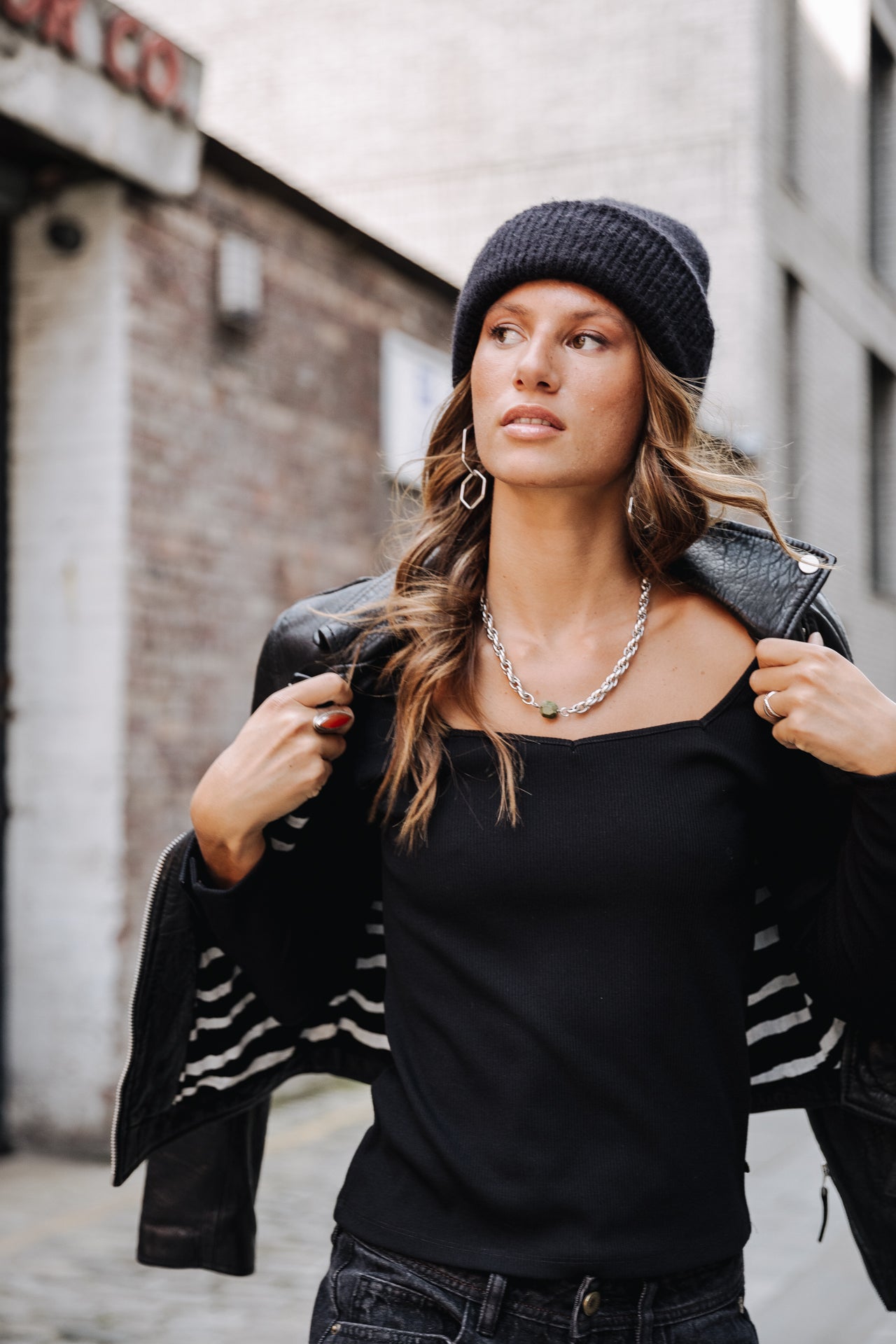 T-Shirt manches 3/4 Woman Tolma black | Freeman T. Porter