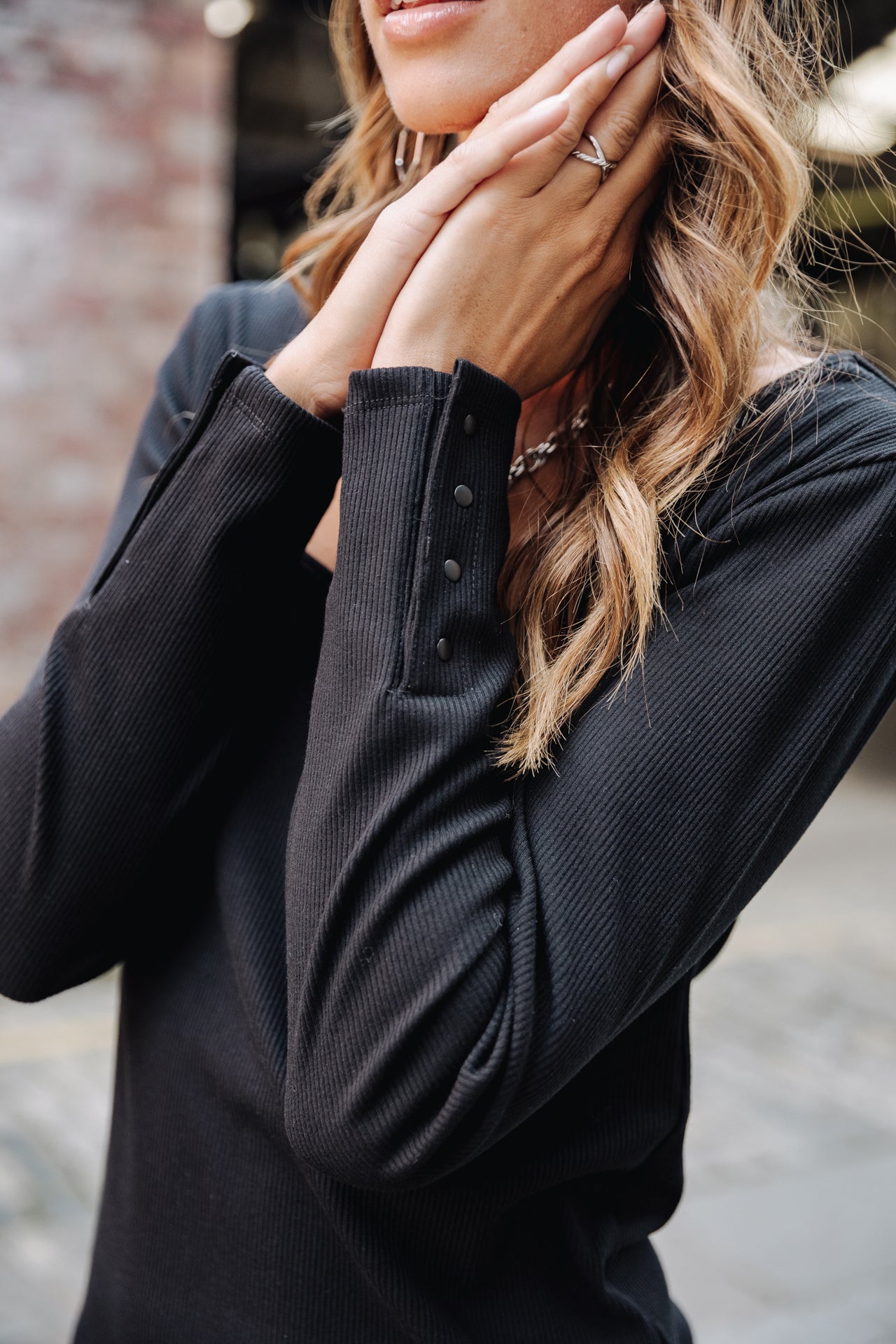T-Shirt manches 3/4 Woman Tolma black | Freeman T. Porter