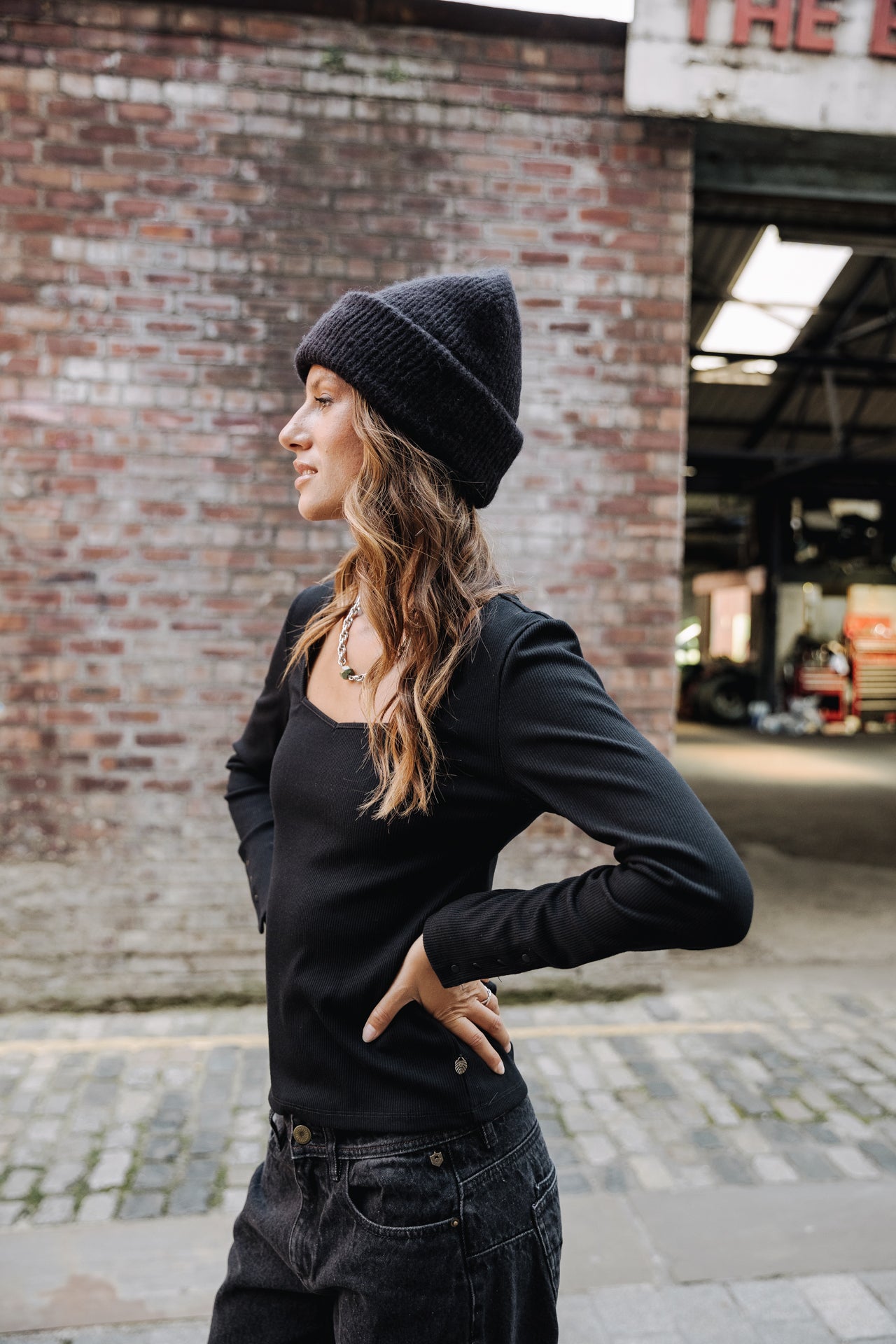 T-Shirt manches 3/4 Woman Tolma black | Freeman T. Porter