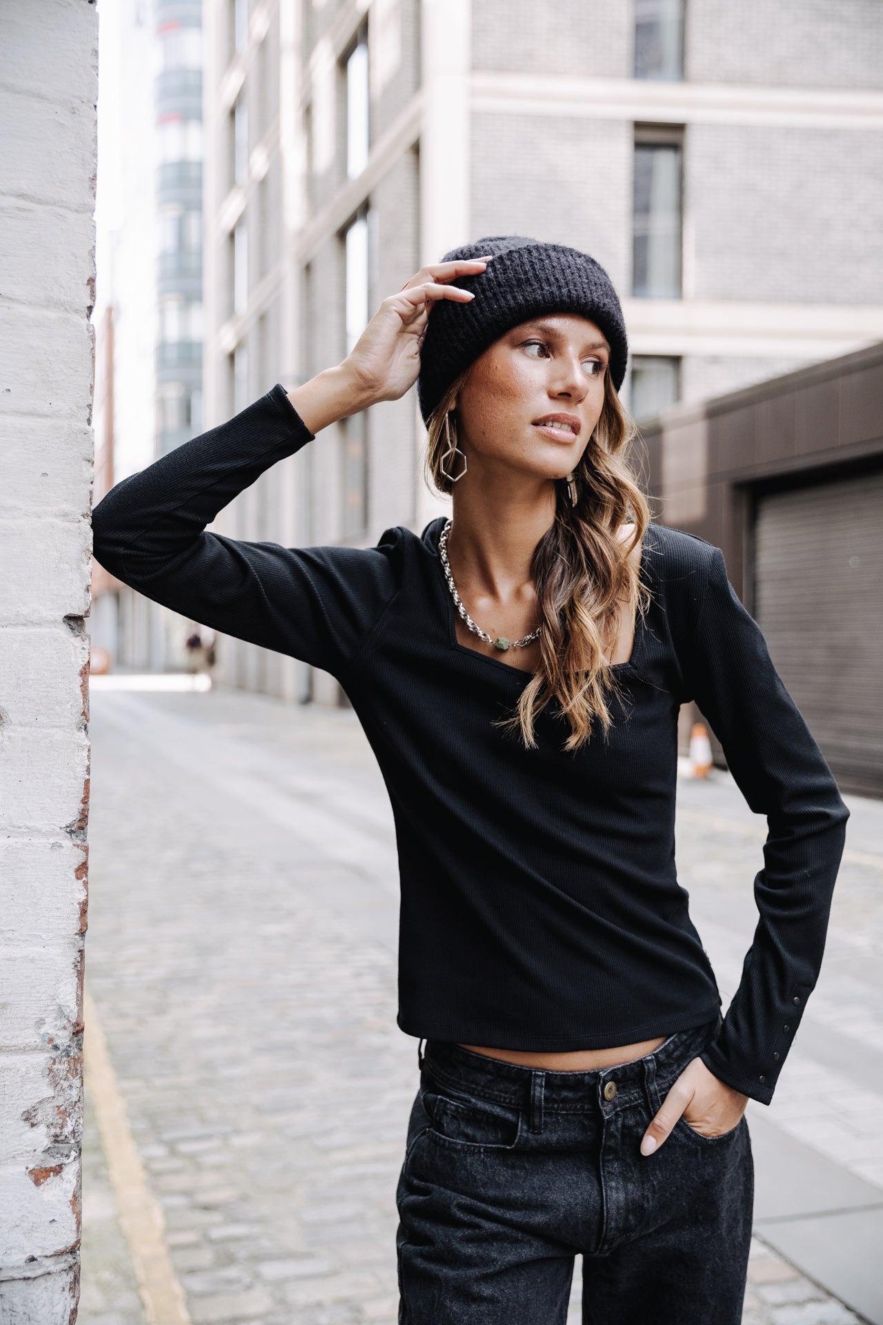 T-Shirt manches 3/4 Woman Tolma black | Freeman T. Porter