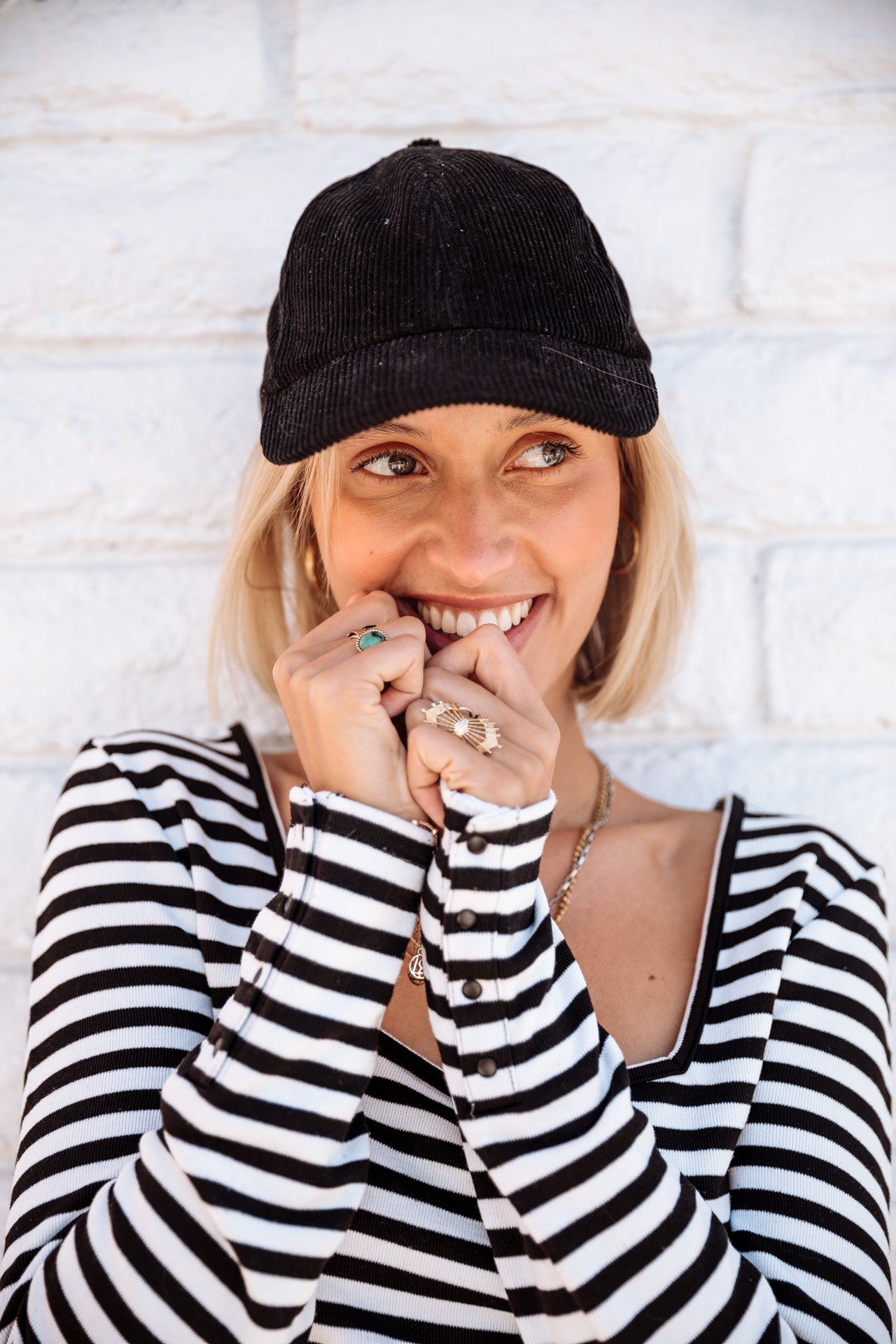T-Shirt manches 3/4 Femme Tolma Stripes white | Freeman T. Porter