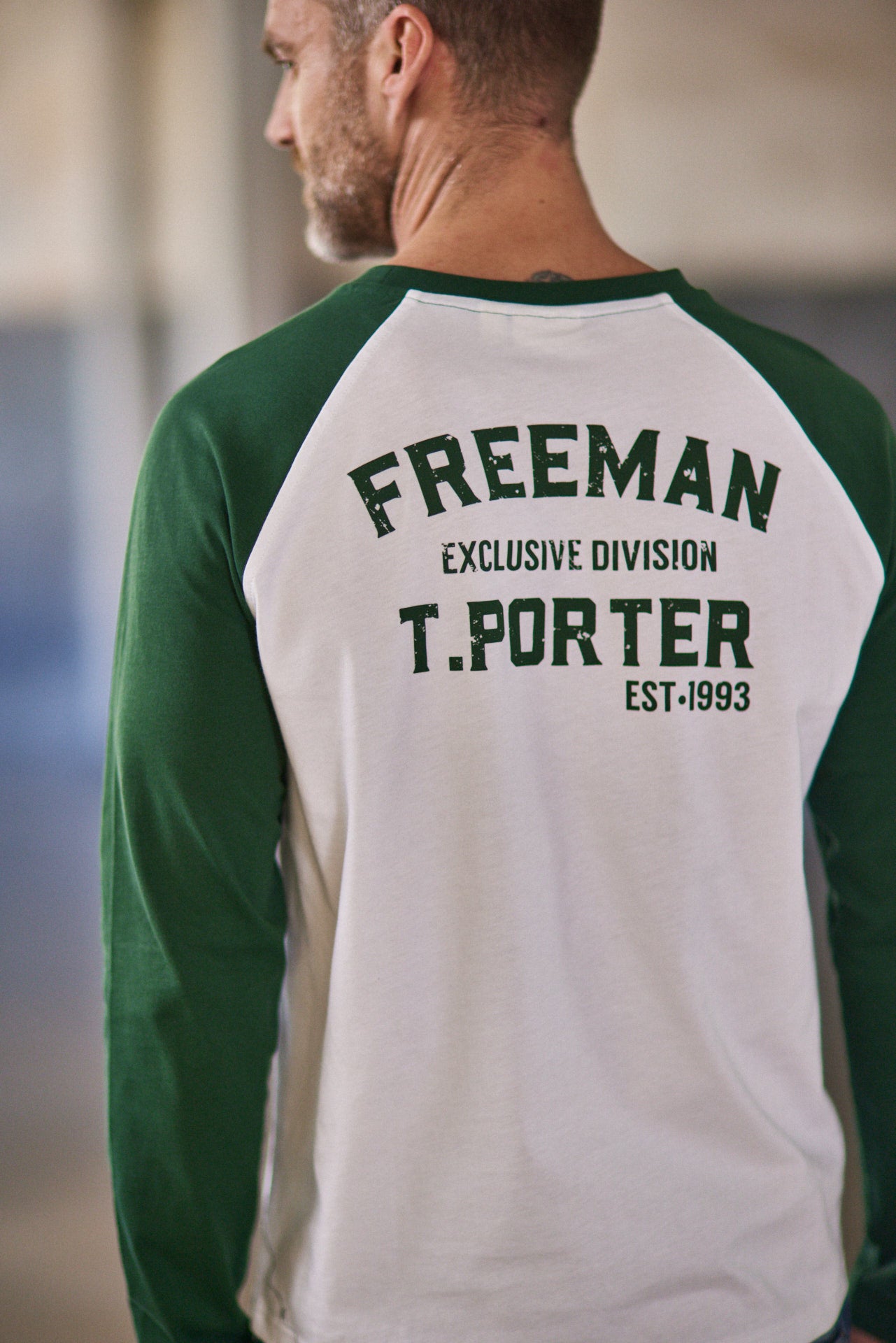 T-Shirt manches longues Hombres Christopher 93 white | Freeman T. Porter